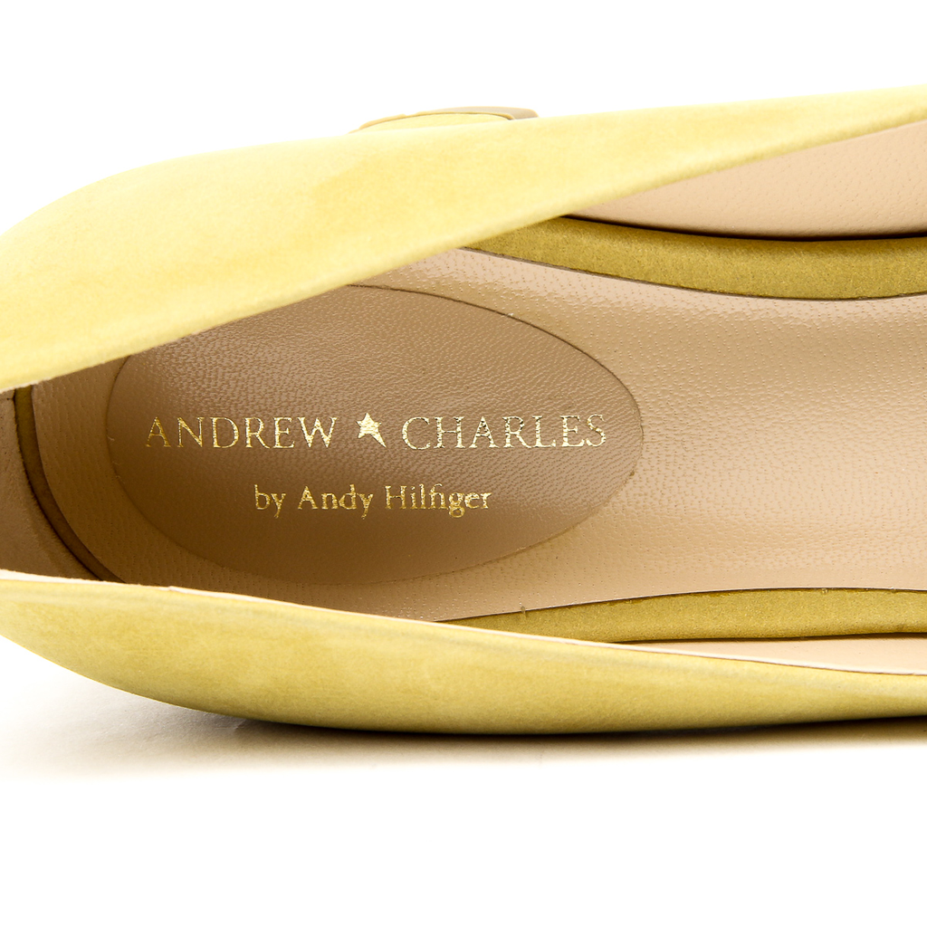 Andrew Charles Womens Pump Yellow EVA
