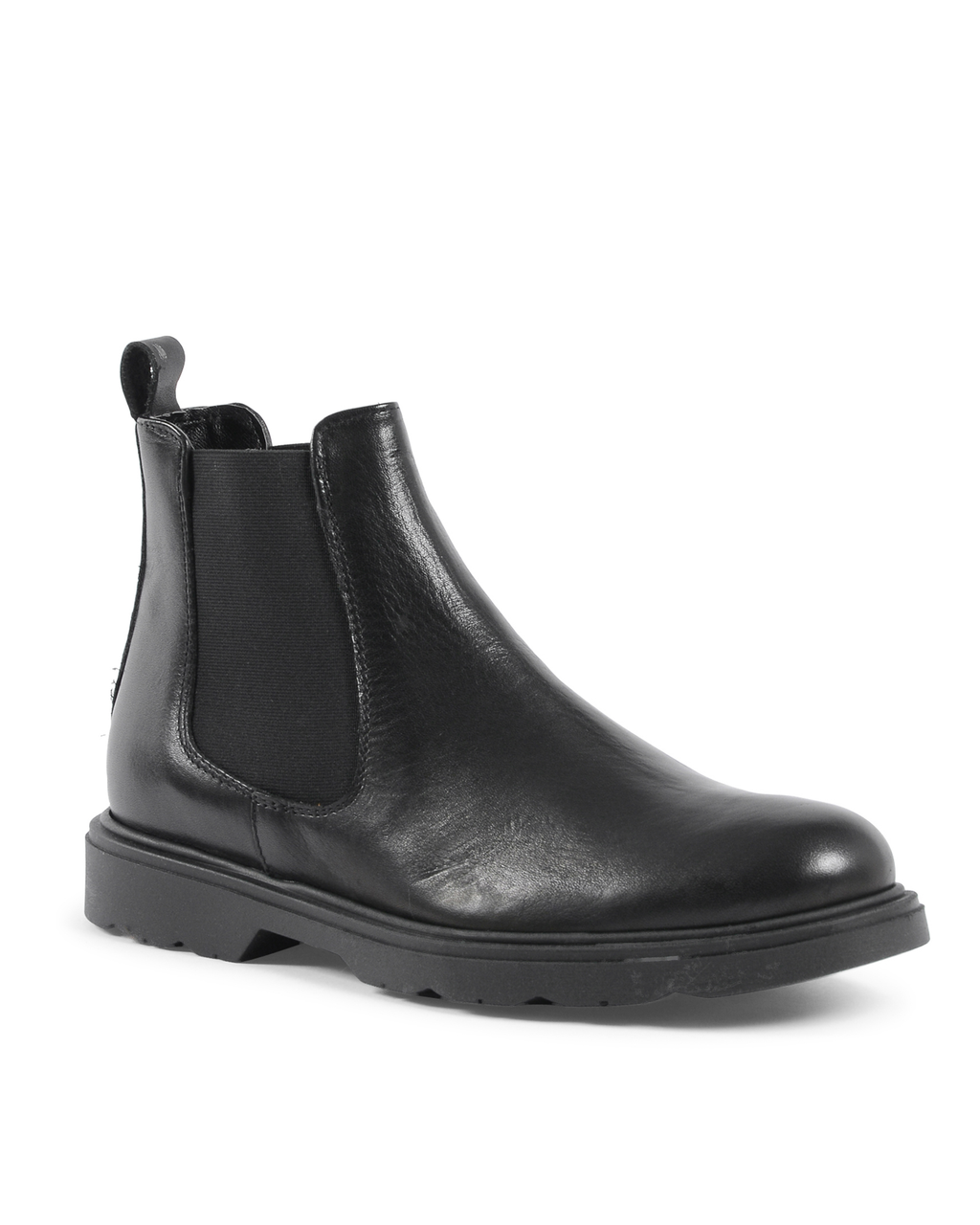19V69 Italia Mens Ankle Boot Black 182350 CRUST NERO