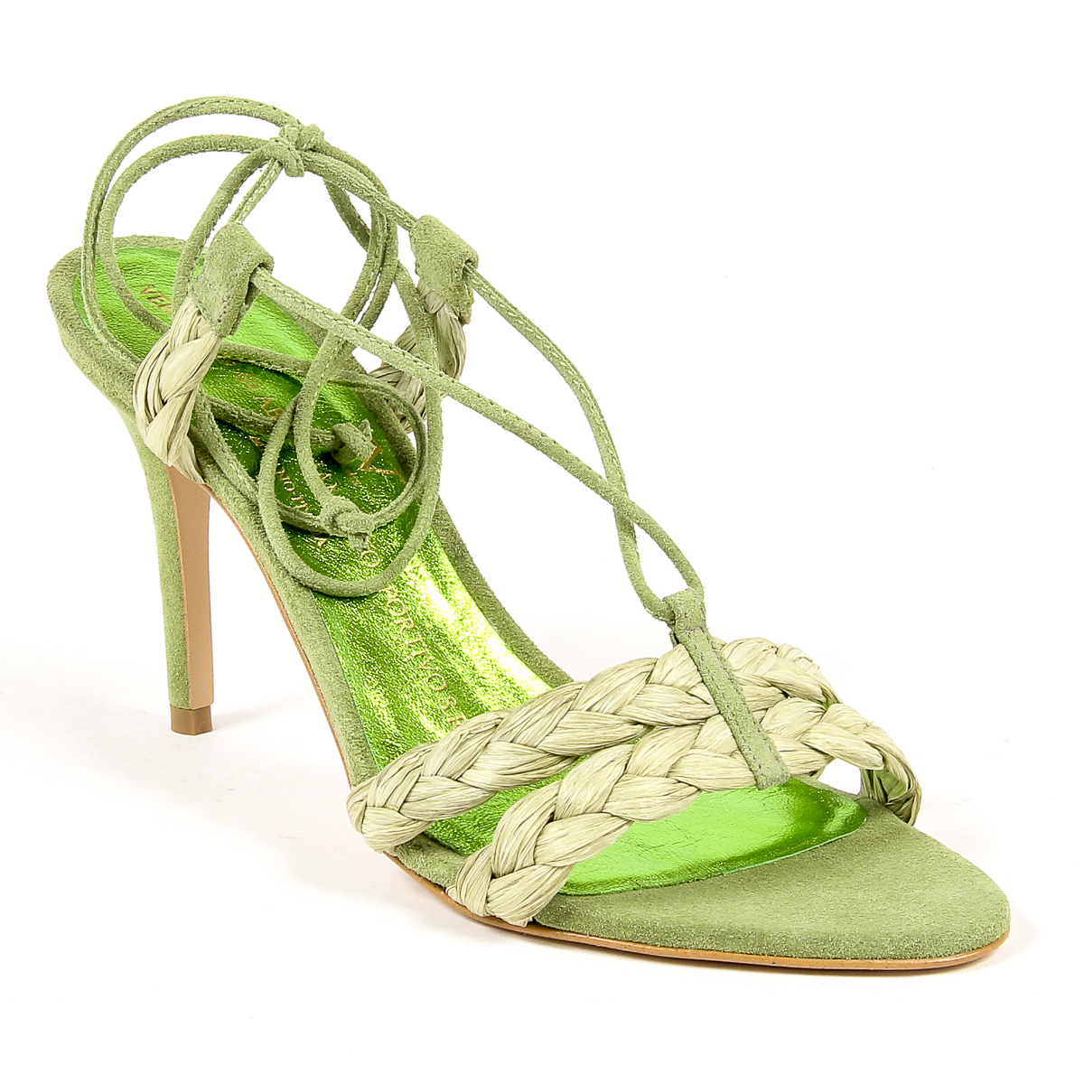 Sandalia V 1969 Italia para mujer verde LETITIA