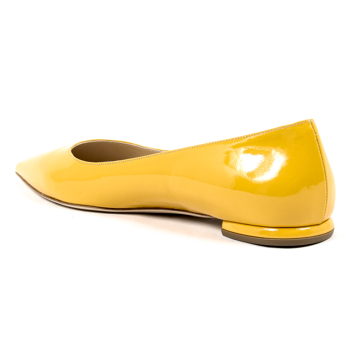 Andrew Charles Womens Ballerina Yellow SONIA