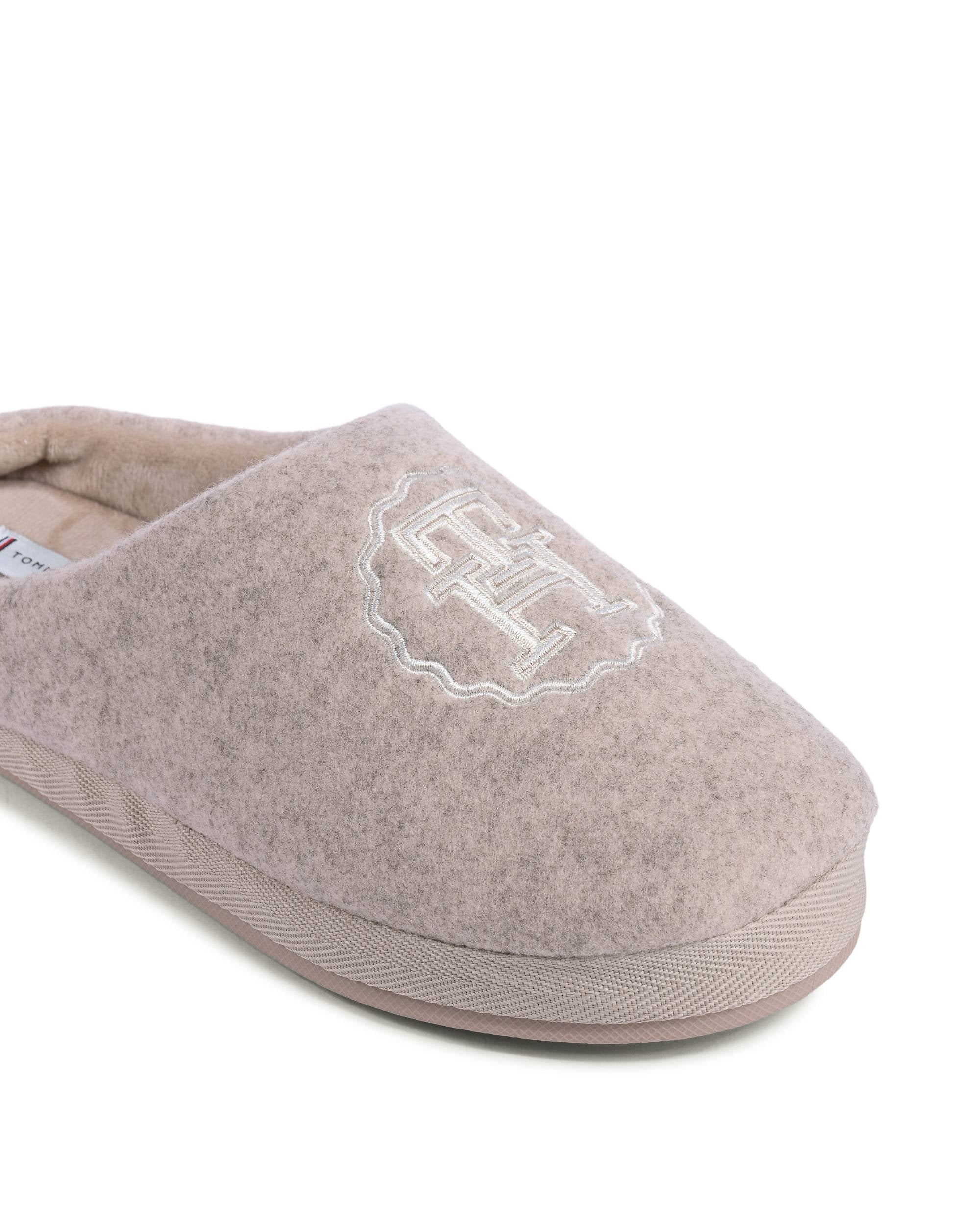 Pantuflas Tommy Hilfiger para mujer en beige FW0FW07433ABO