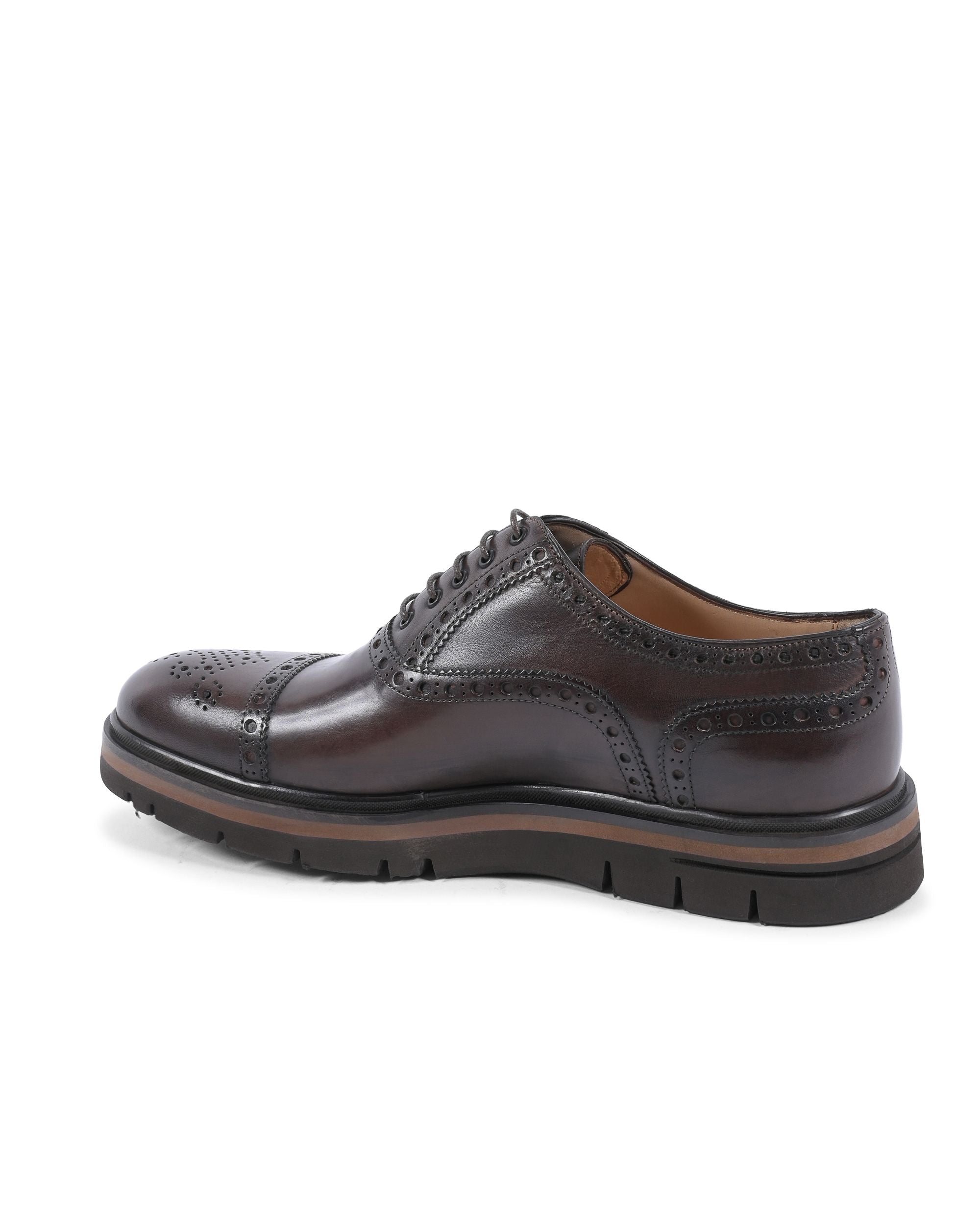 Zapatos brogue para hombre Dee Ocleppo EB130 VITELLO CACAO