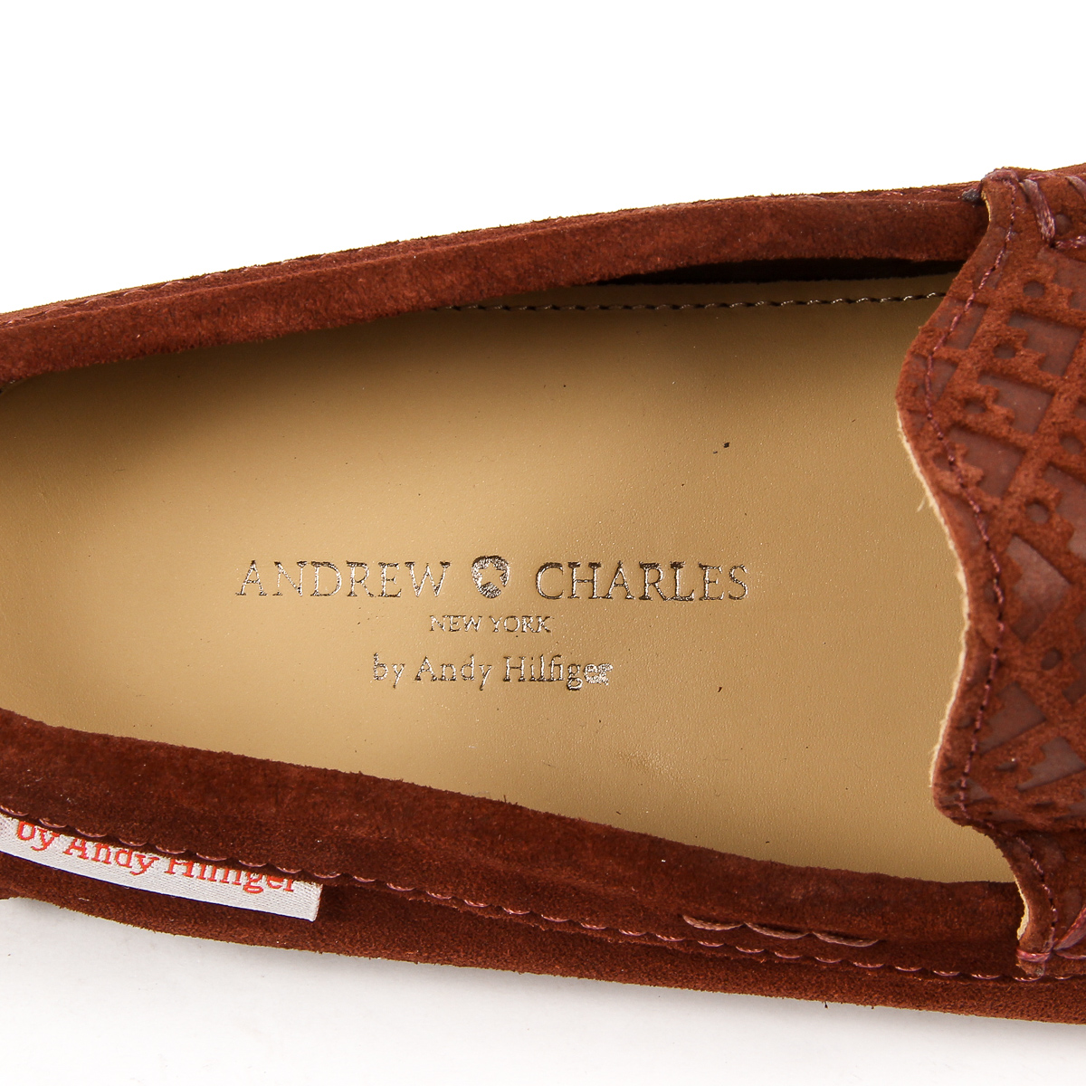 Mocasín Andrew Charles para hombre Burdeos TRON