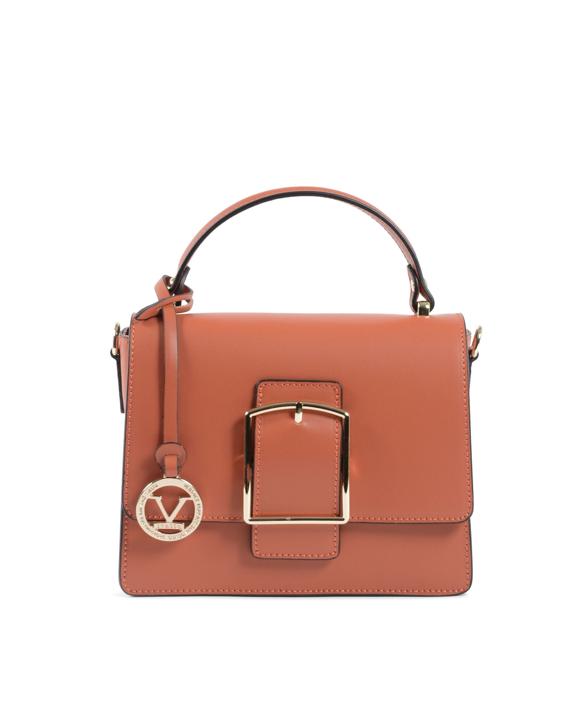 Bolso de mano para mujer V Italia marrón V505 52 RUGA MATTONE