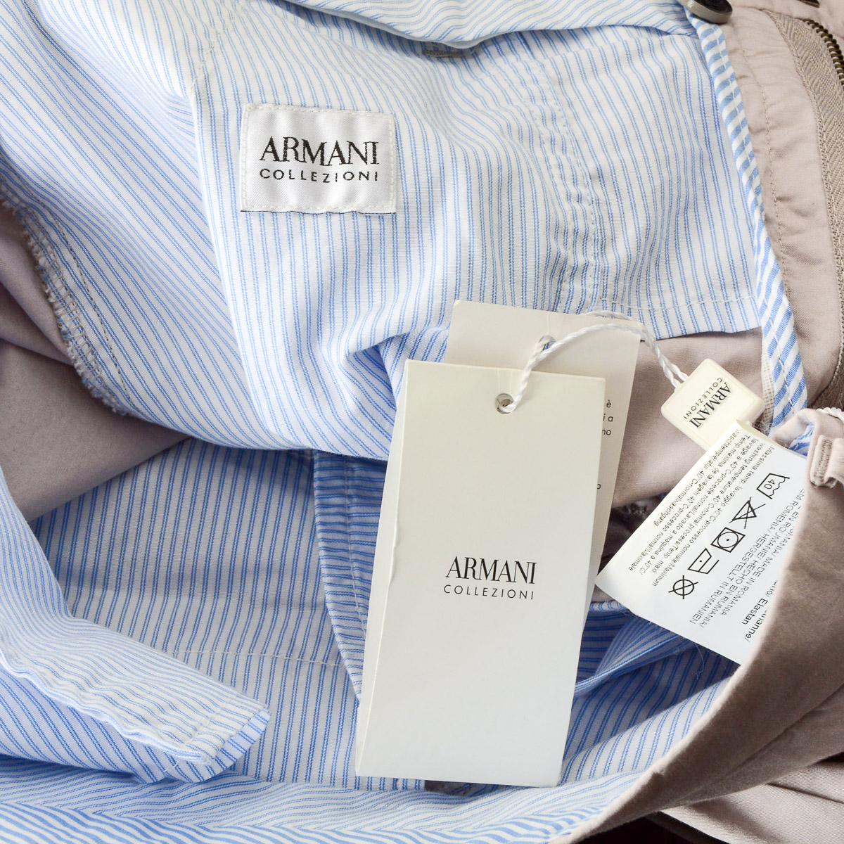 Armani Collezioni Mens Pants Grey