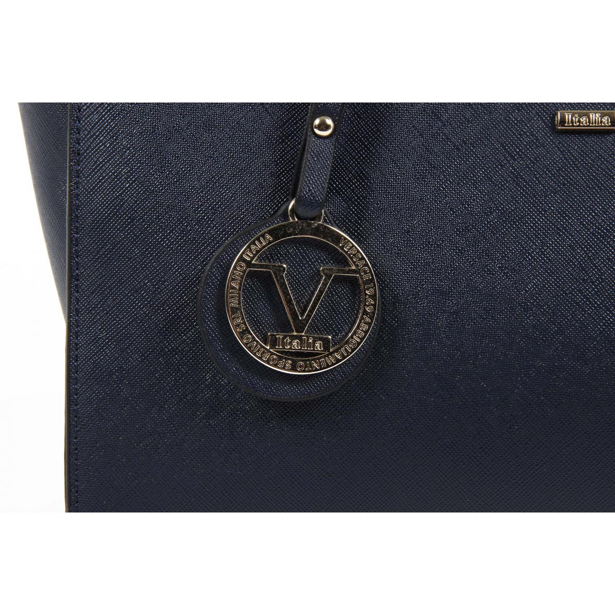 Bolso de mano para mujer V 1969 Italia VE07 AZUL MARINO