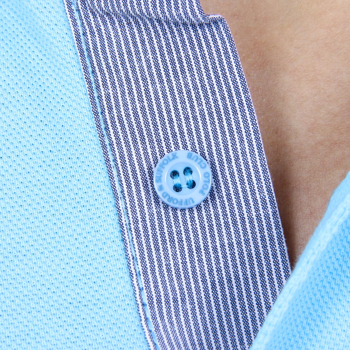 Polo Ufford & Suffolk Polo Club para hombre, manga corta, US025, azul