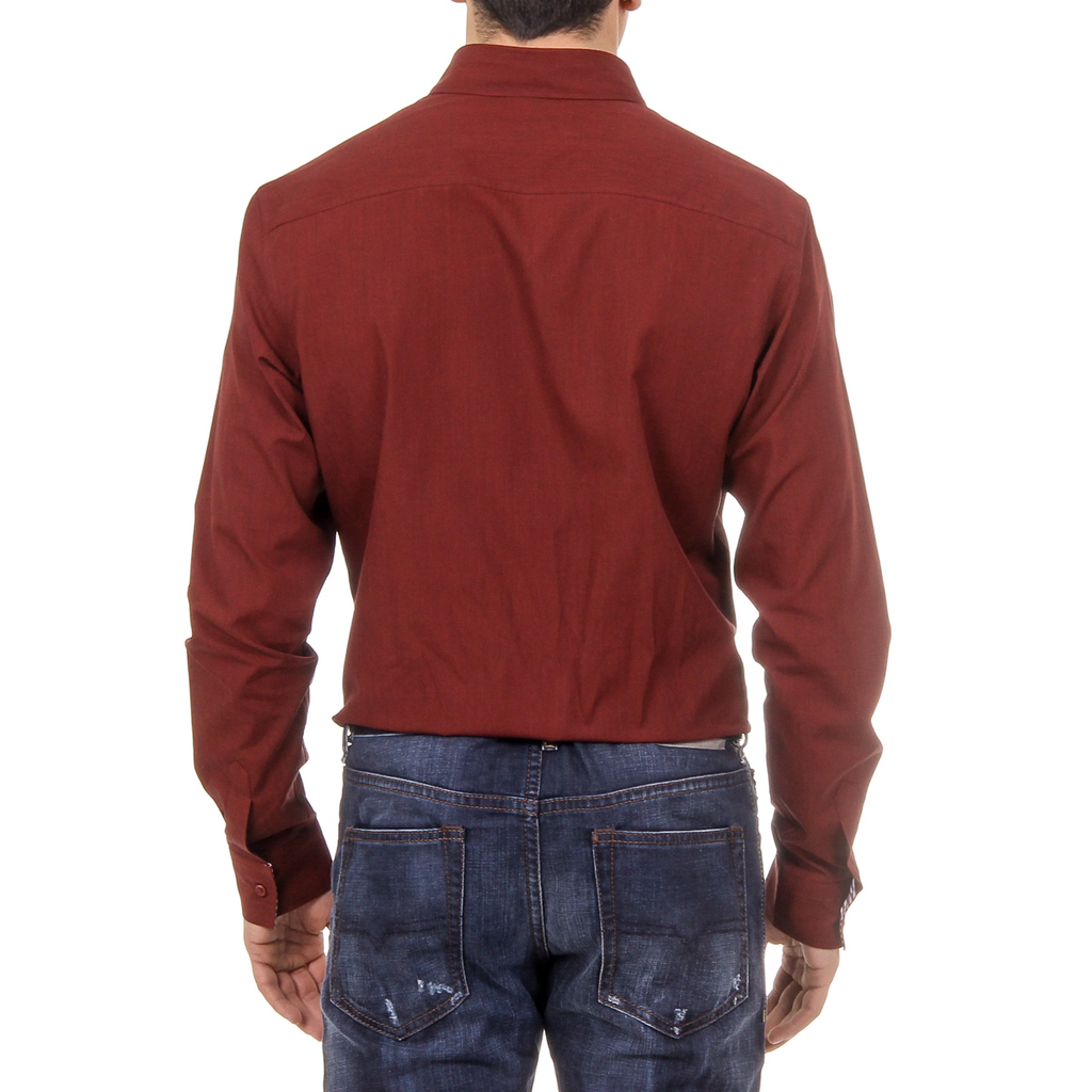 Ufford & Suffolk Polo Club Camisa Hombre USC02 B3 BURDEOS