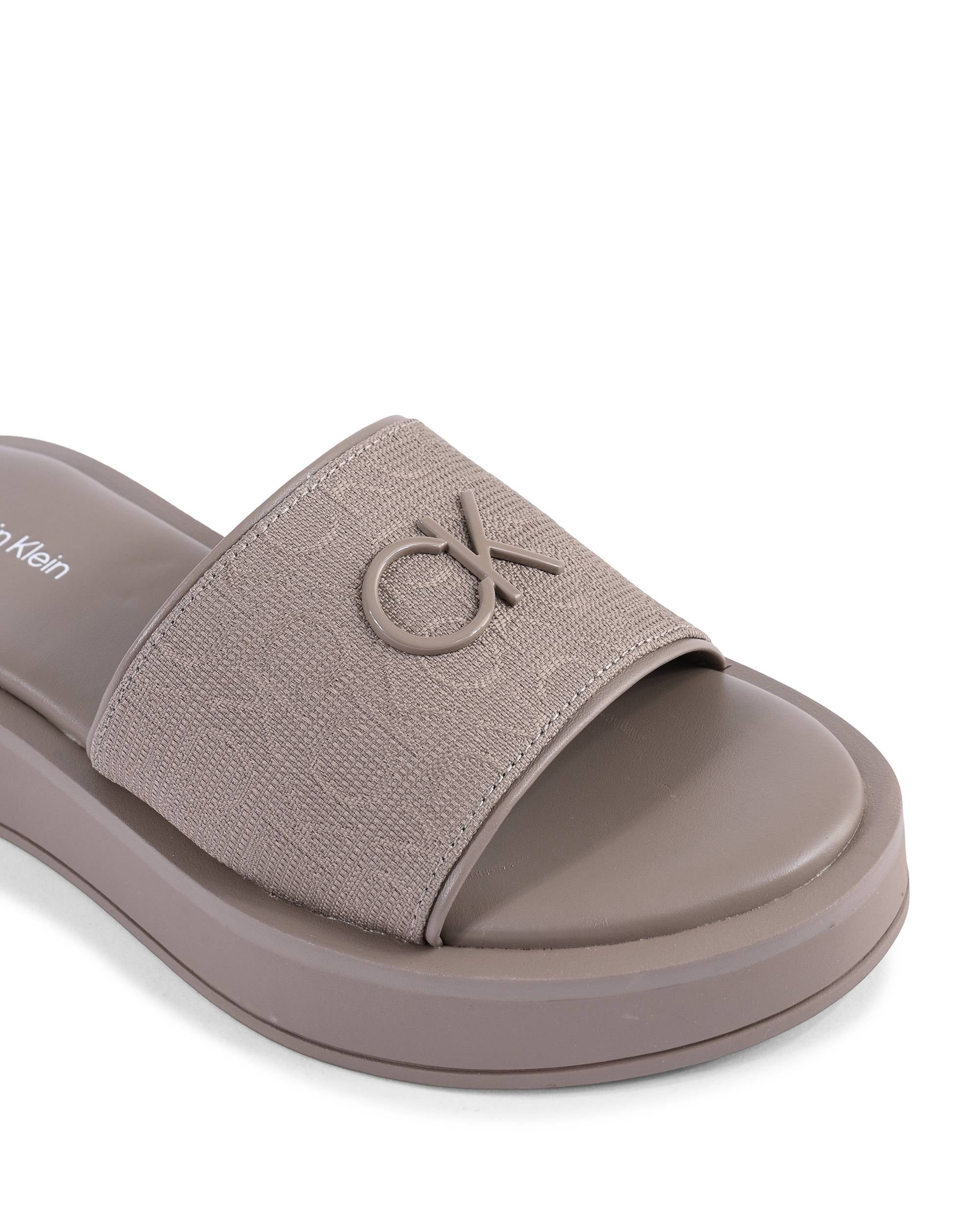 Calvin Klein Womens Sandal Khaki HW0HW01488RBK