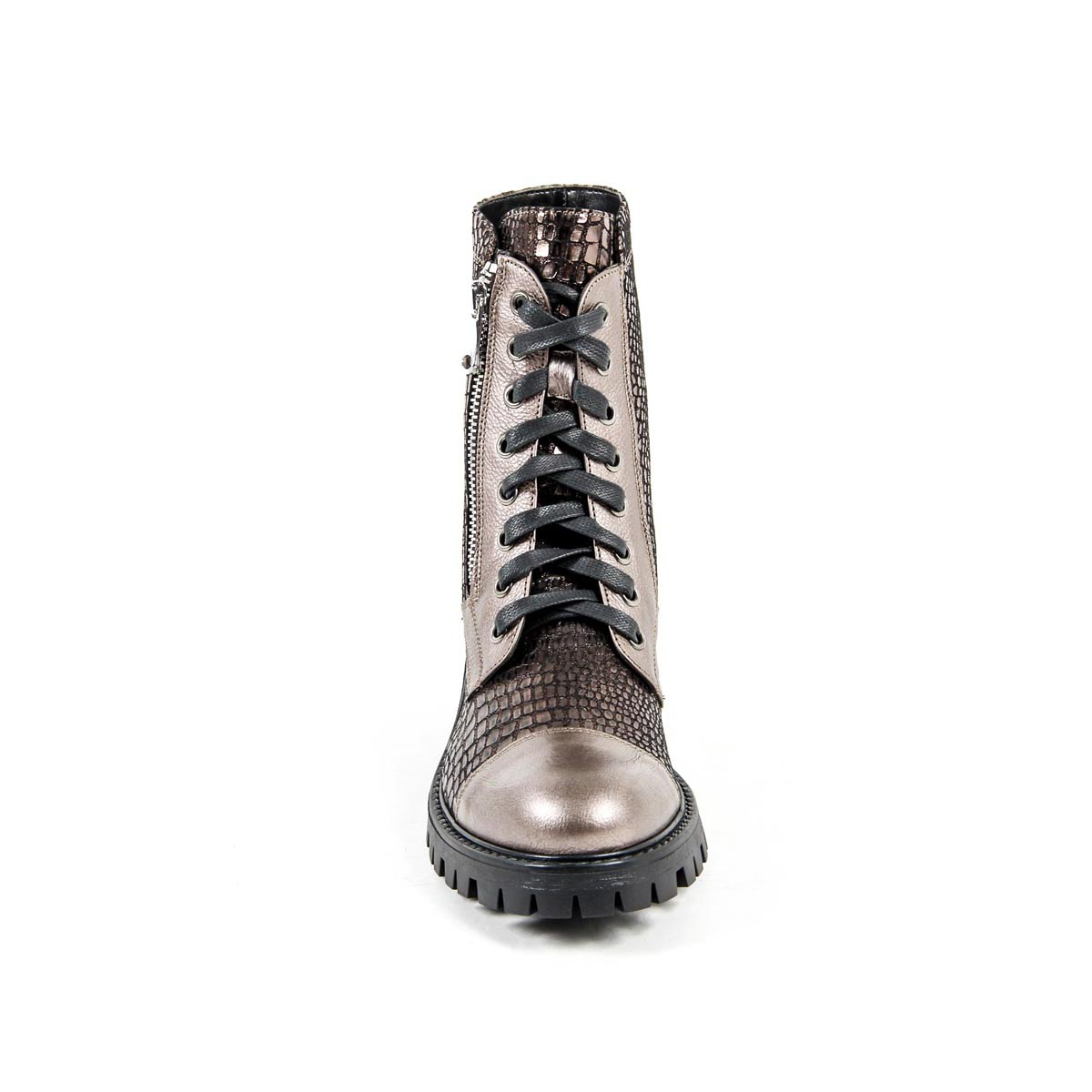 Bota corta Mujer V 1969 Italia B1476 VITELLO + PIETRA BRONZO