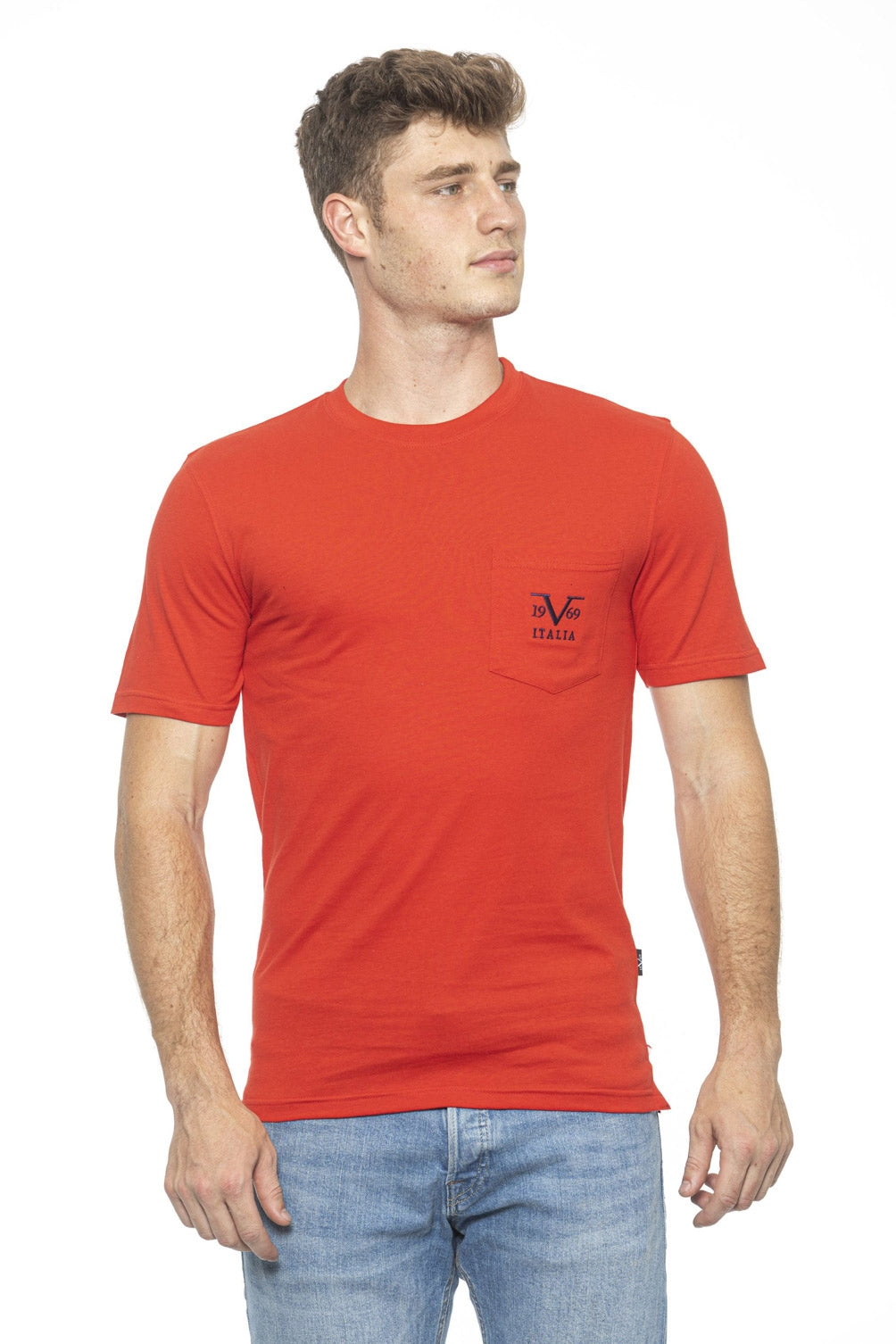Camiseta 19V69 Italia para hombre roja IVAN RED