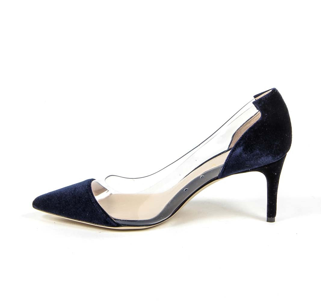 Zapatos de salón para mujer V 1969 Italia 3105124 VELLUTO BLU ROYAL