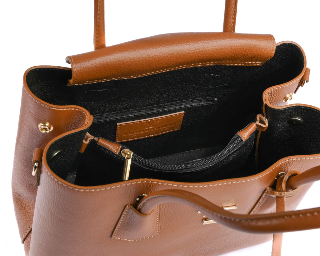 V Italia Bolso Mujer 10510 DOLLARO CUOIO