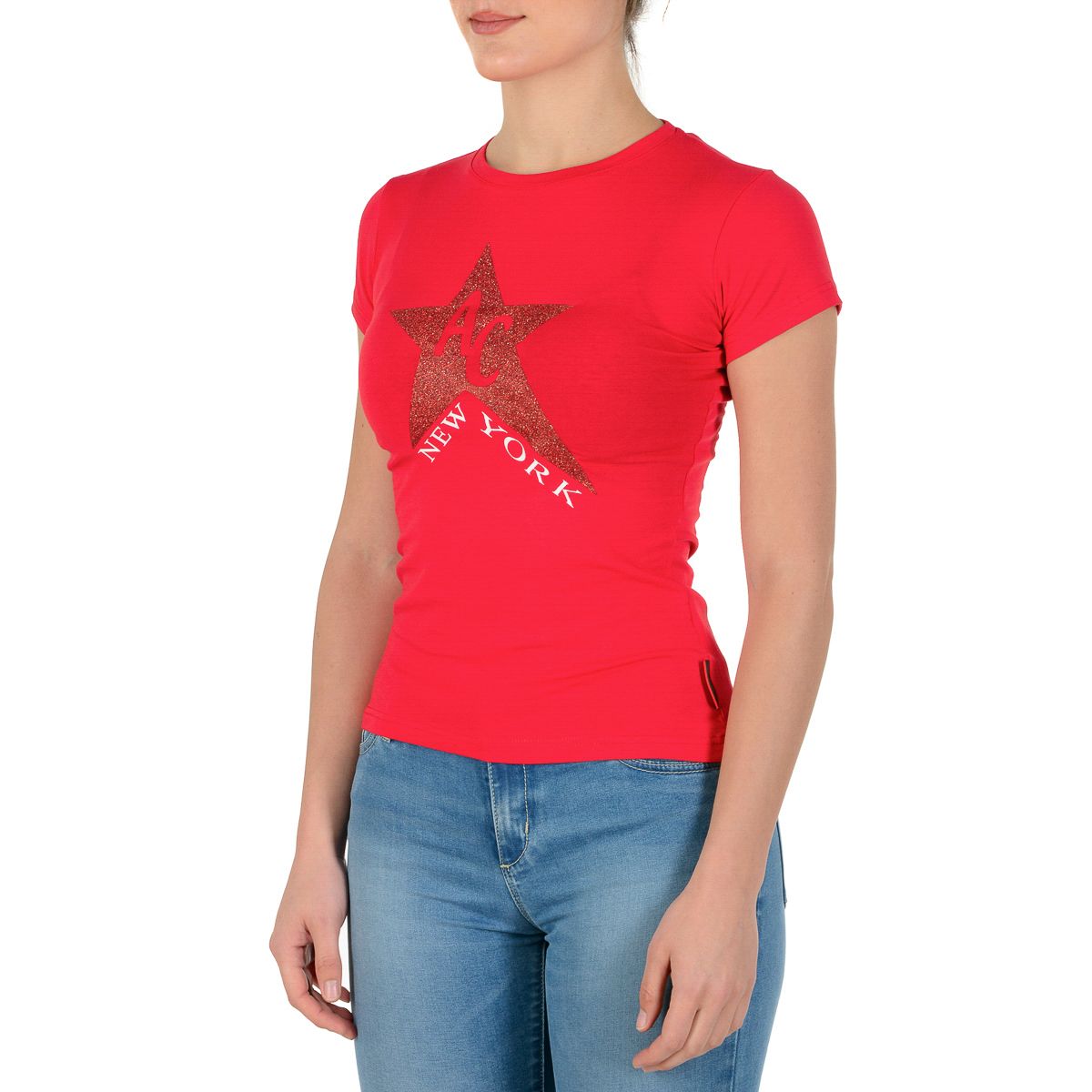 Camiseta para mujer Andrew Charles By Andy Hilfiger TS501 03 1002 TARANA RED S8