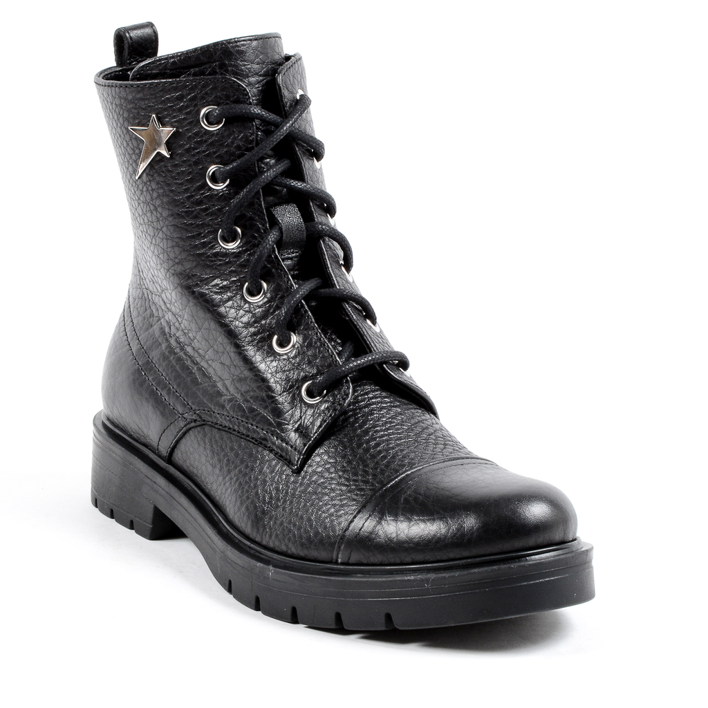 Andrew Charles Womens Short Boot Black MIVIDA