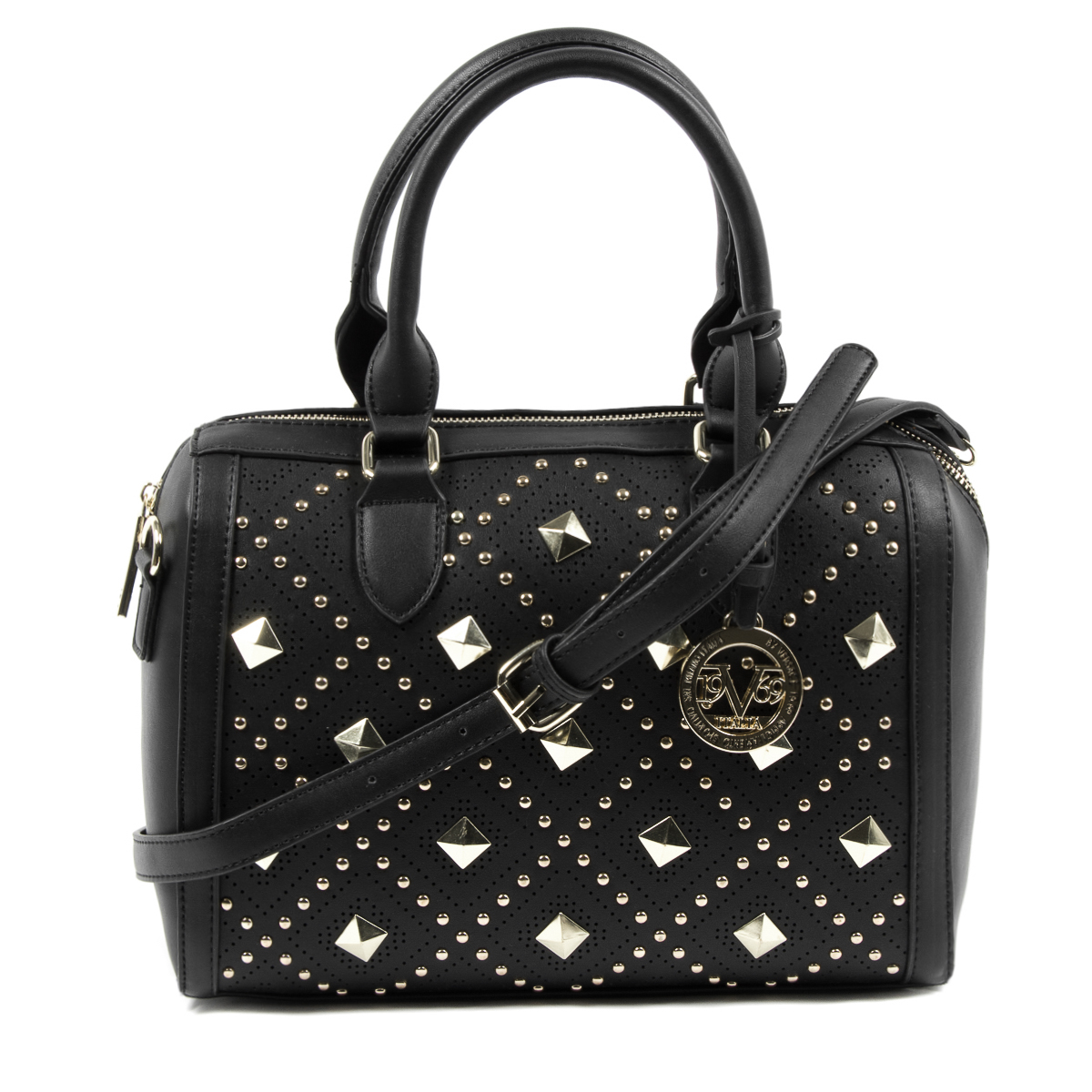 Bolso de mano para mujer V 1969 Italia negro CLAIRE