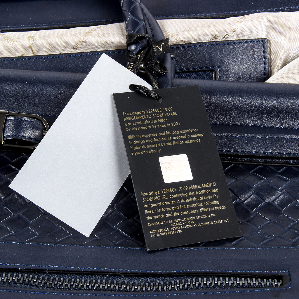 Bolso de mano para hombre V 1969 Italia azul GARY