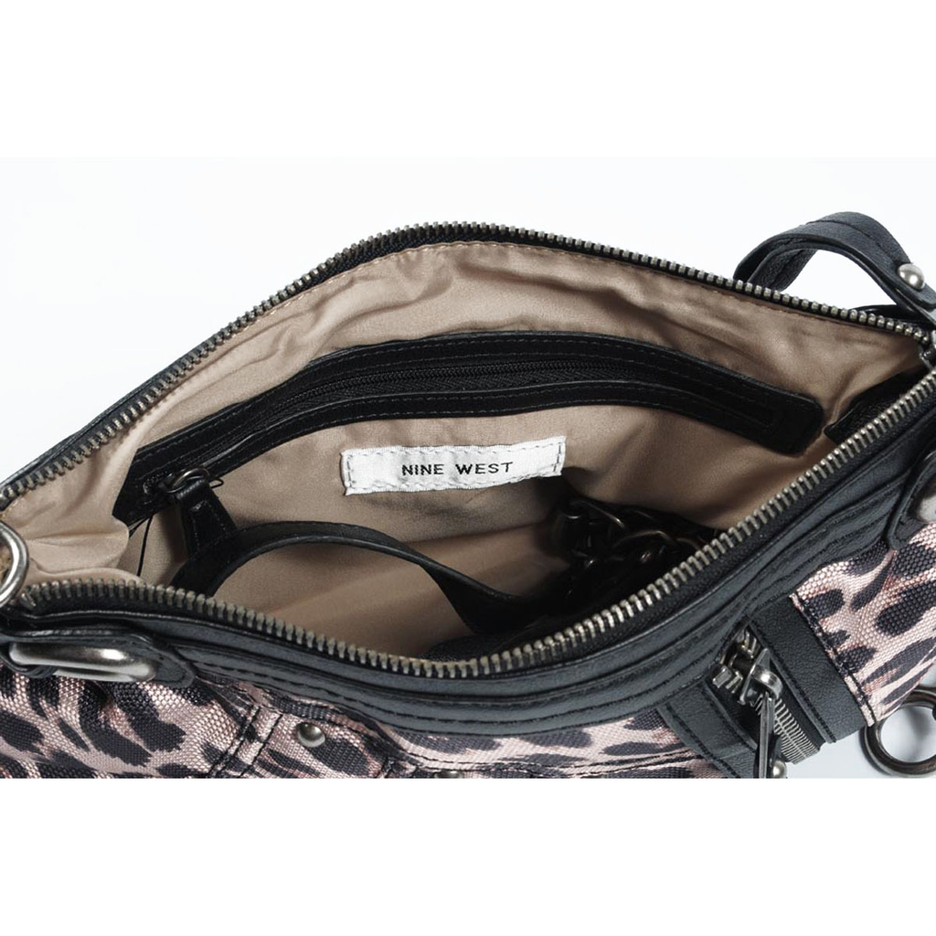 Bolso de mano para mujer Nine West 161412 LEOPR NEGRO