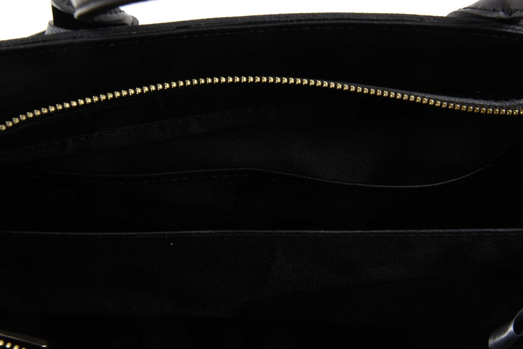 Bolso de Mujer V 1969 Italia H491-52 RUGA-ARUBA NERO-GRIGIO