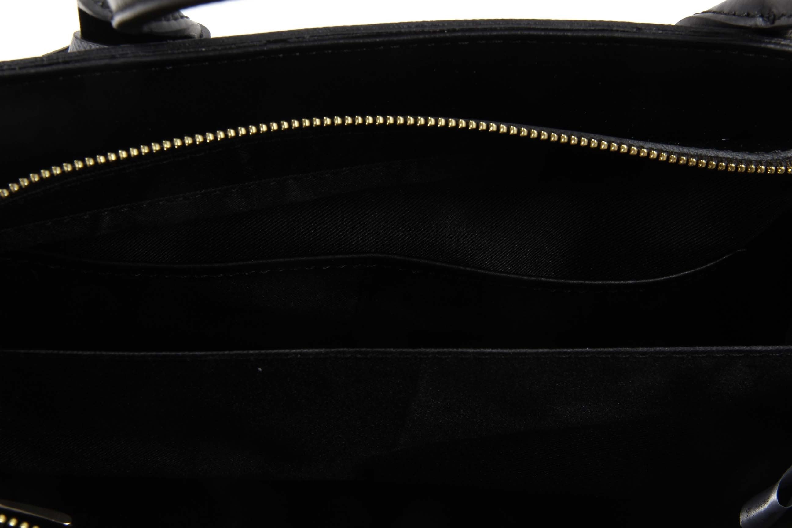 Bolso de Mujer V 1969 Italia H491-52 RUGA-ARUBA NERO-GRIGIO