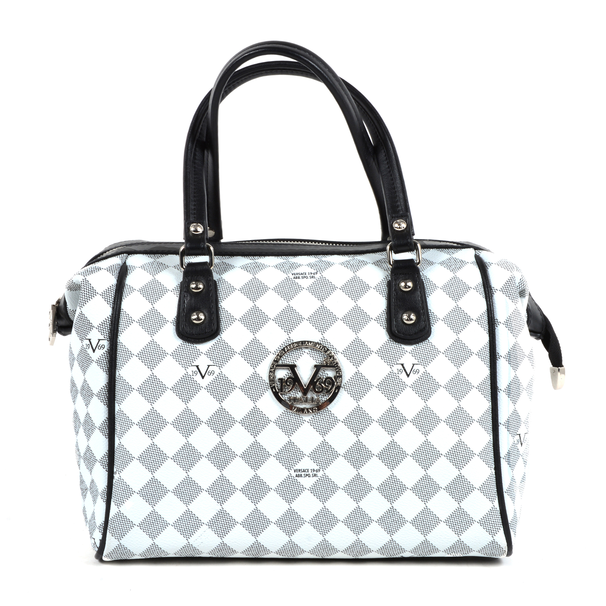 V 1969 Italia Womens Handbag White MONTERRY