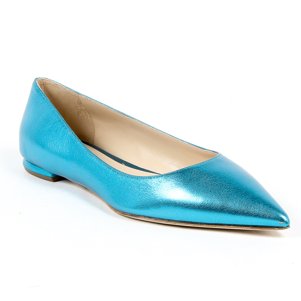 Andrew Charles Womens Ballerina Light Blue SONIA