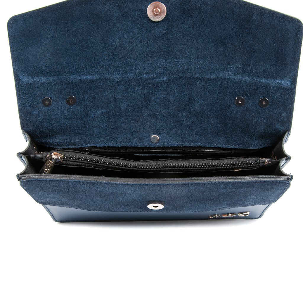 Andrew Charles Womens Handbag Blue RING