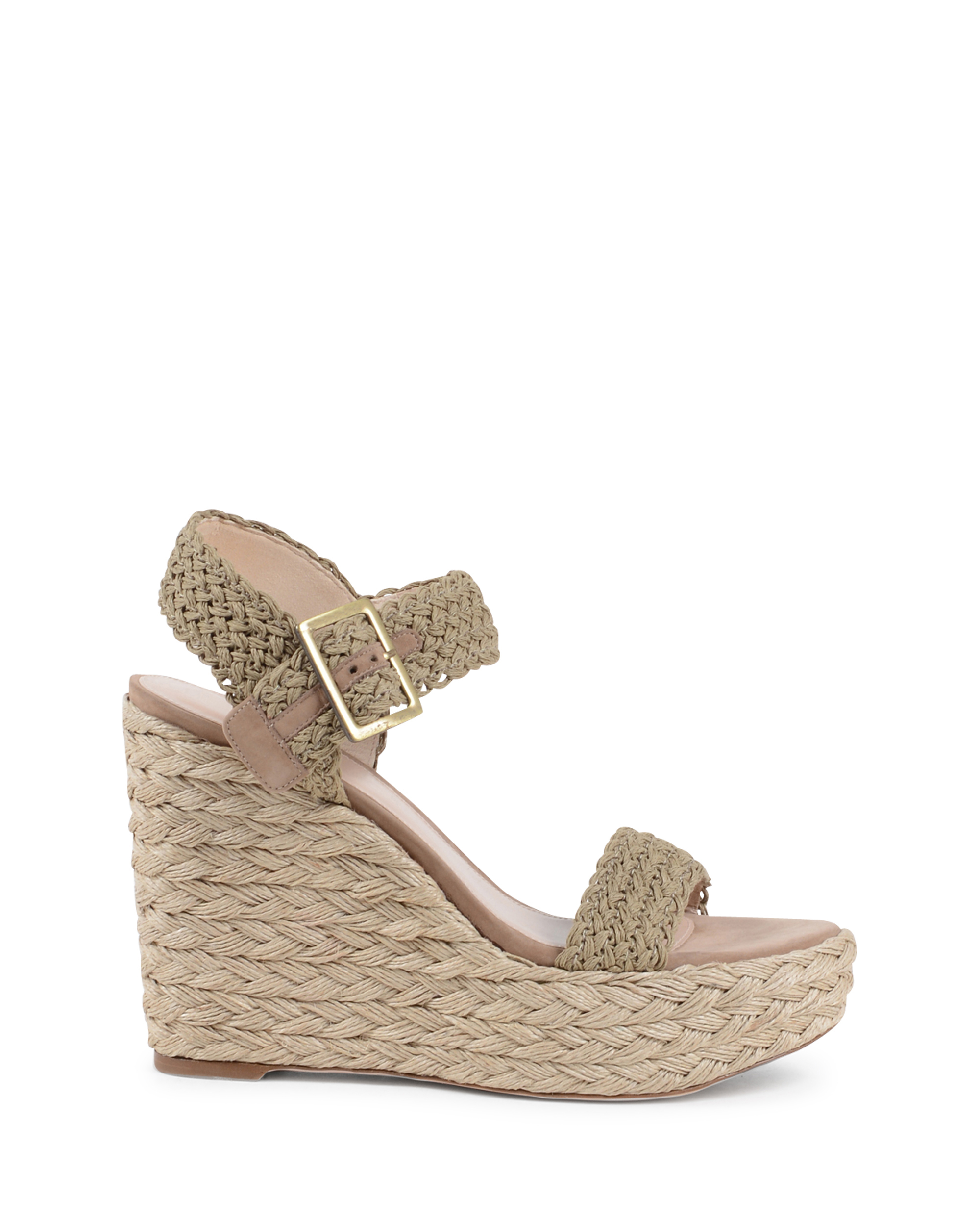 Stuart Weitzman Sandalia de cuña para mujer Verde ALEXIS