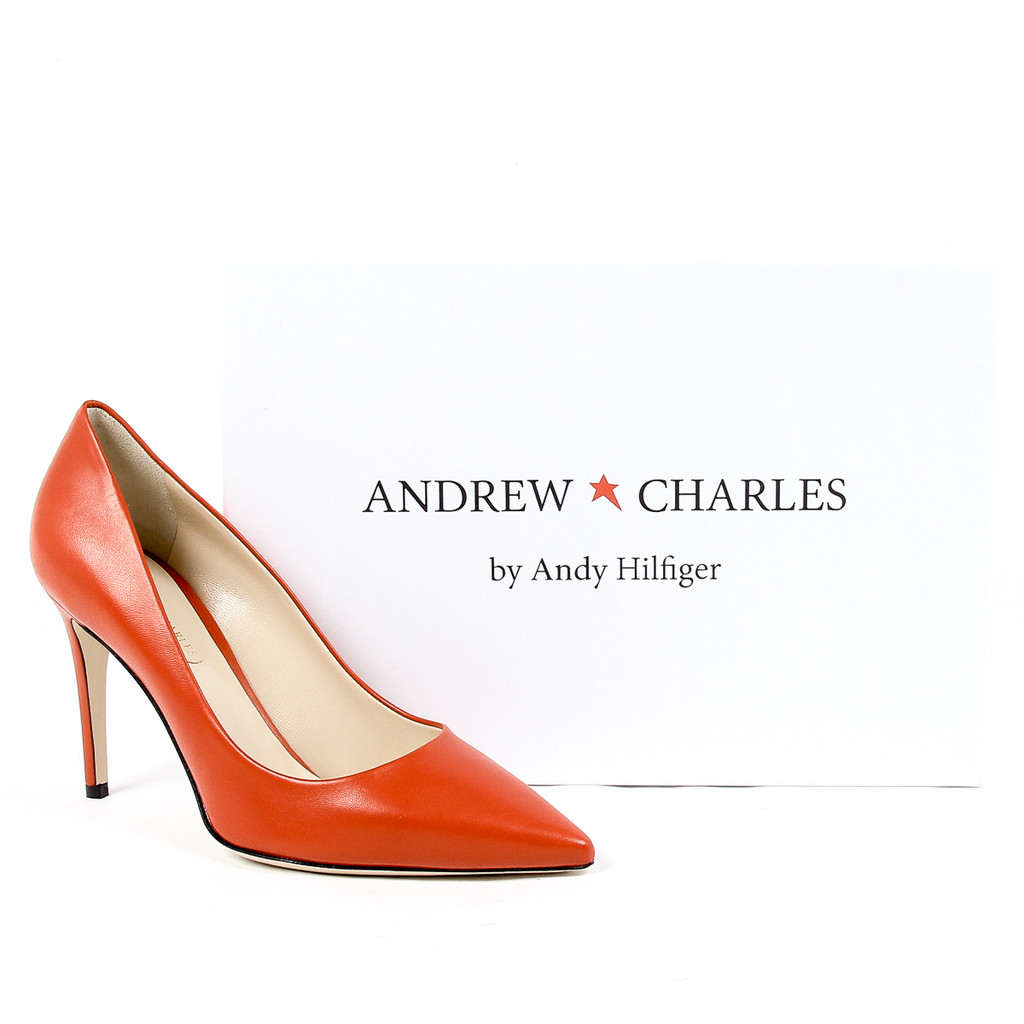 Andrew Charles Womens Pump Red MIA