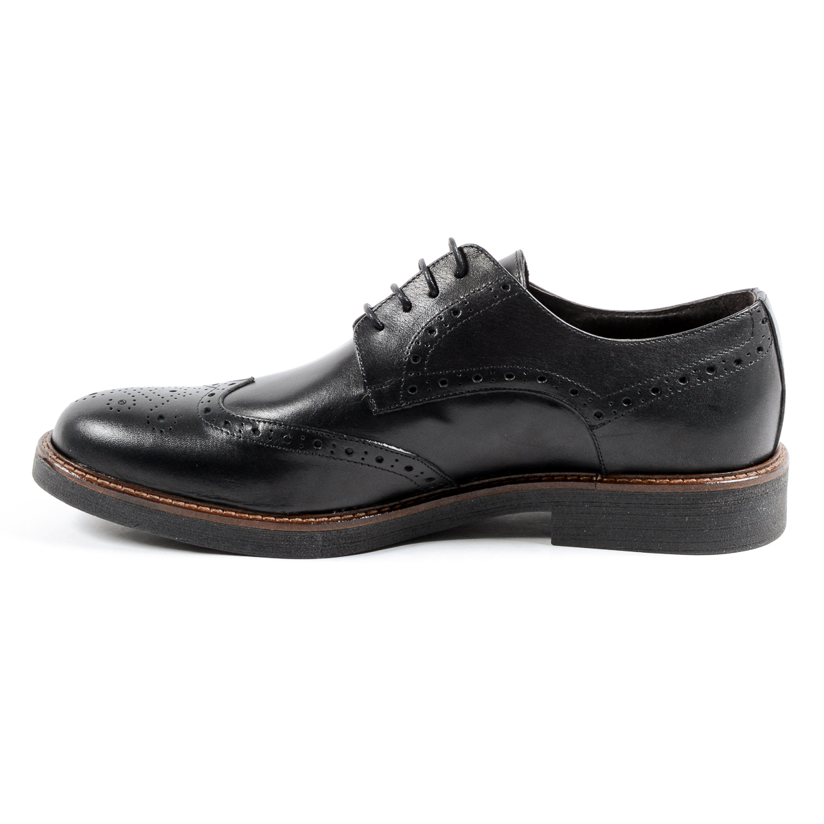 Andrew Charles Mens Brogue Shoe Black IGGY