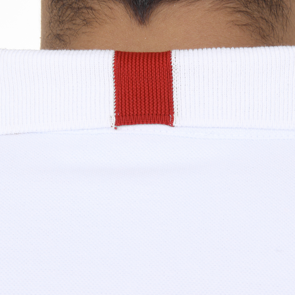Polo Ufford & Suffolk Polo Club para hombre, manga corta, US025, blanco