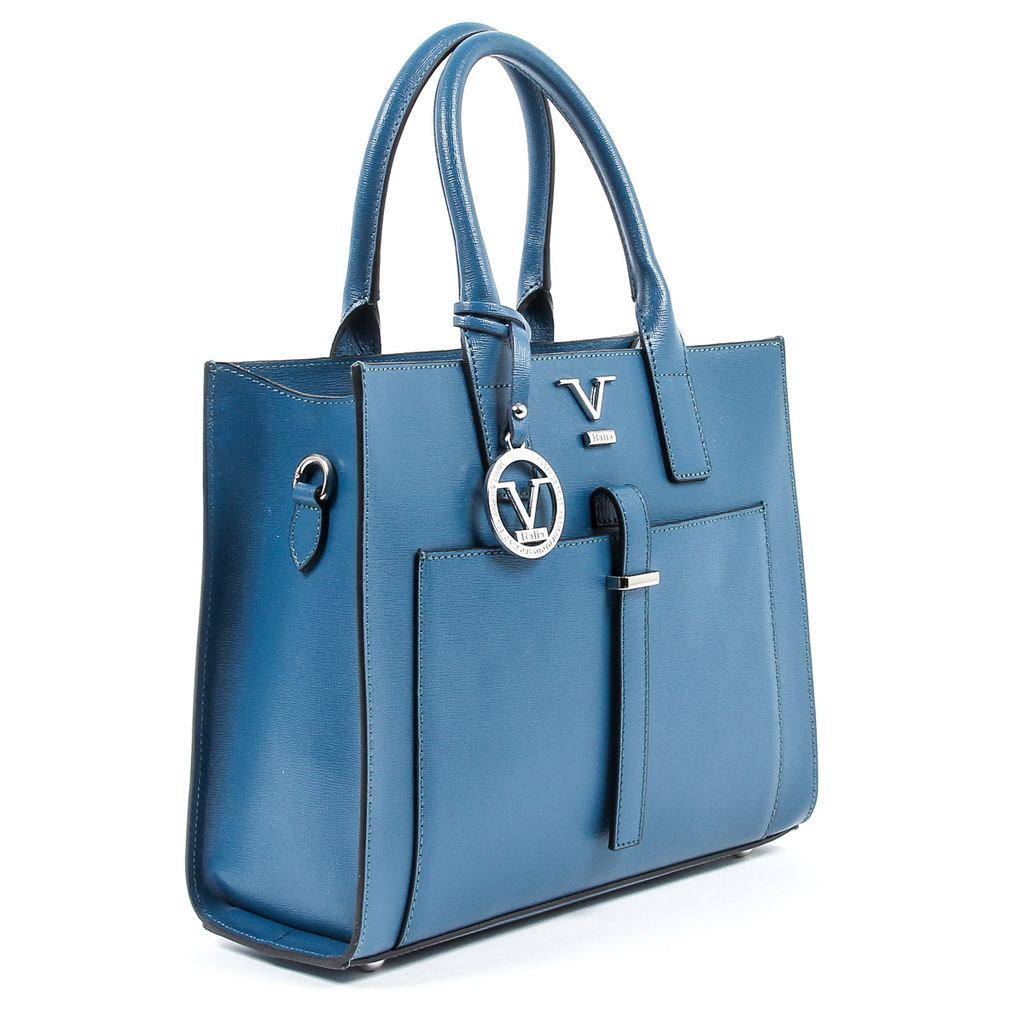V 1969 Italia Bolso Mujer V006-S SAFFIANO PETROLIO