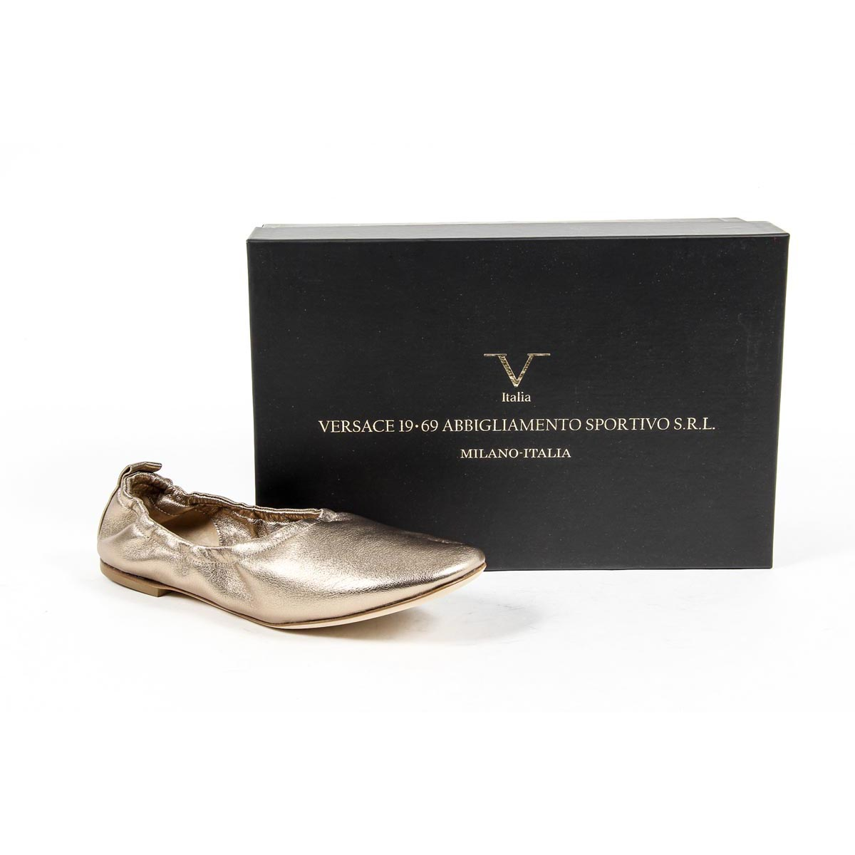 V 1969 Italia Bailarina para mujer 302999 NAPPA METAL BEIGE