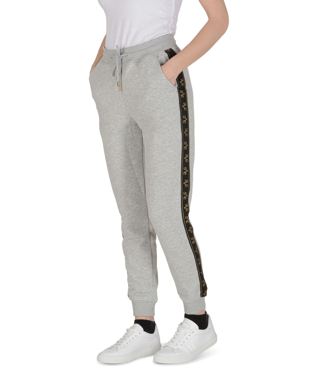 19V69 Italia Pantalones de mujer Gris claro BIANCA GRIS CLARO