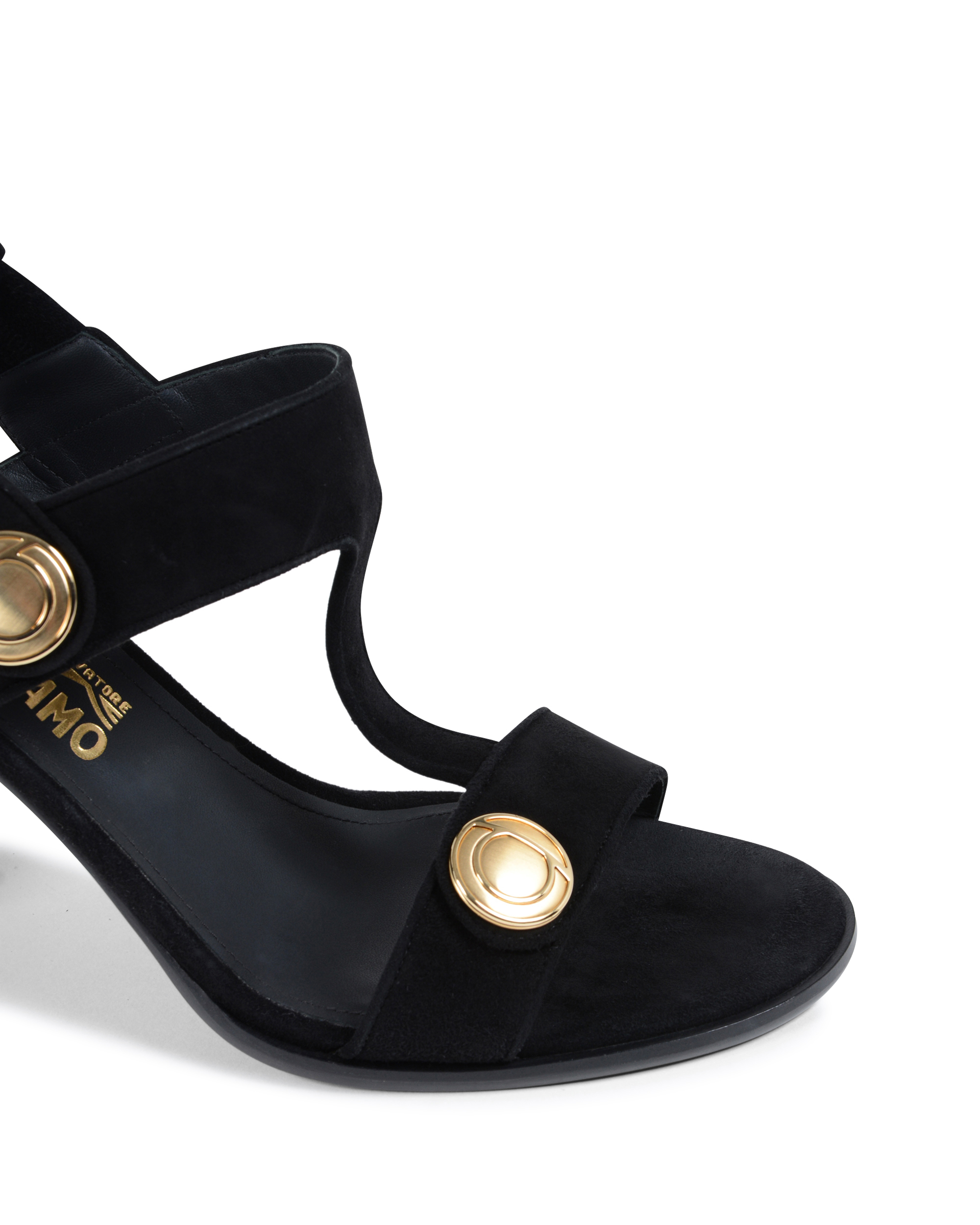 Sandalia Salvatore Ferragamo para mujer negra EDICT