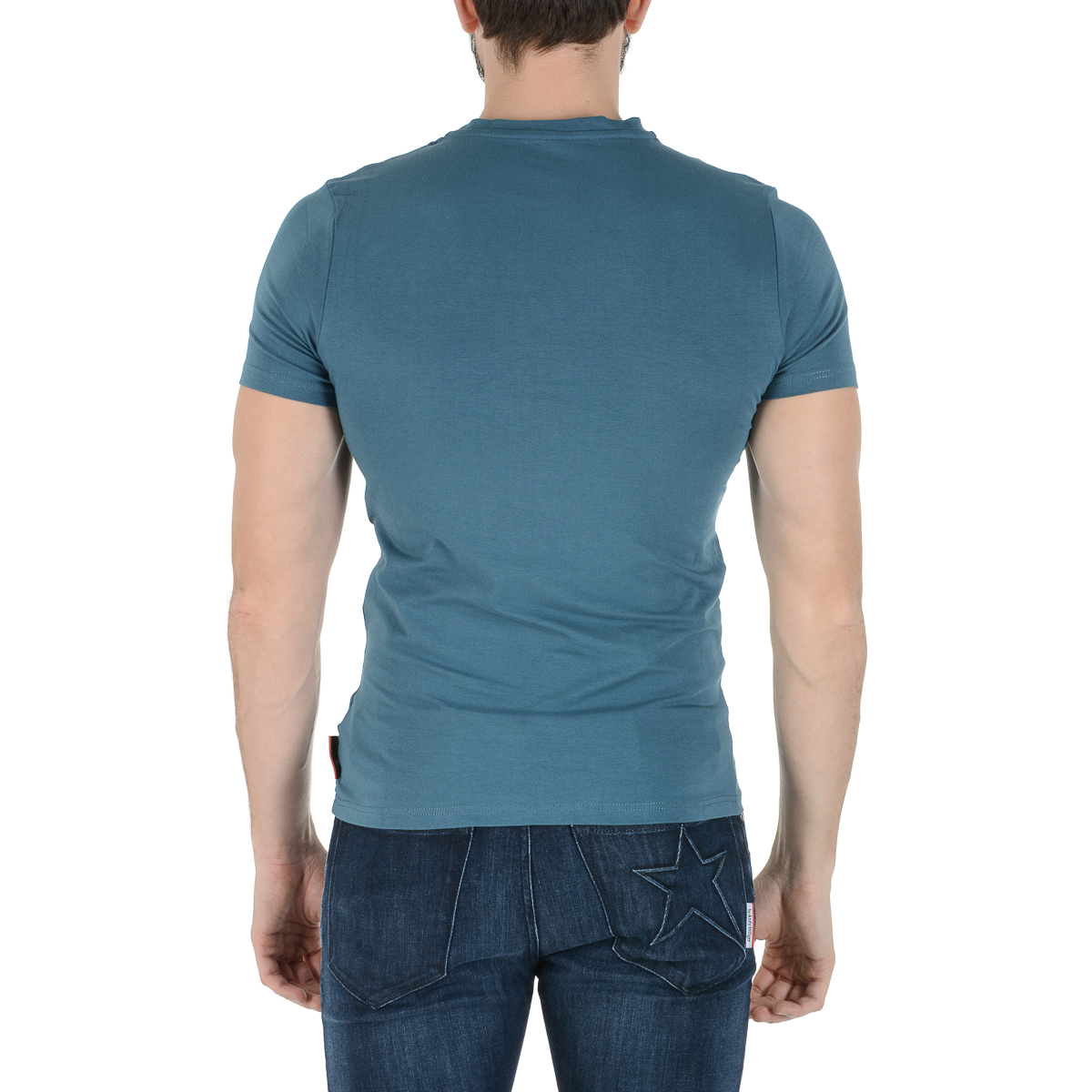 Camiseta Andrew Charles para hombre, manga corta, cuello redondo, verde, KEITA
