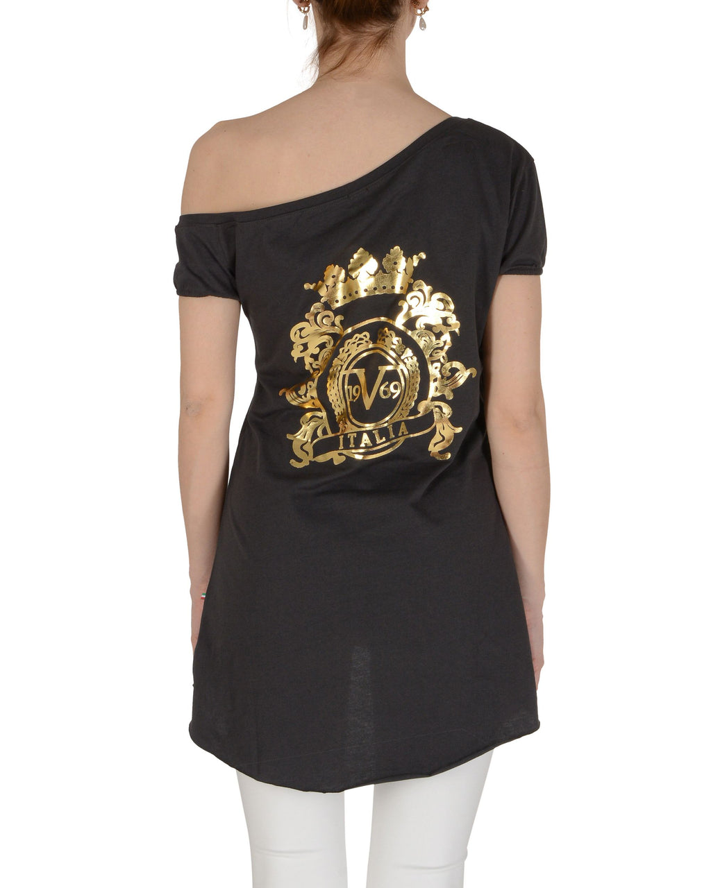 19V69 Italia Blusa de mujer gris oscuro LAC GRIS OSCURO