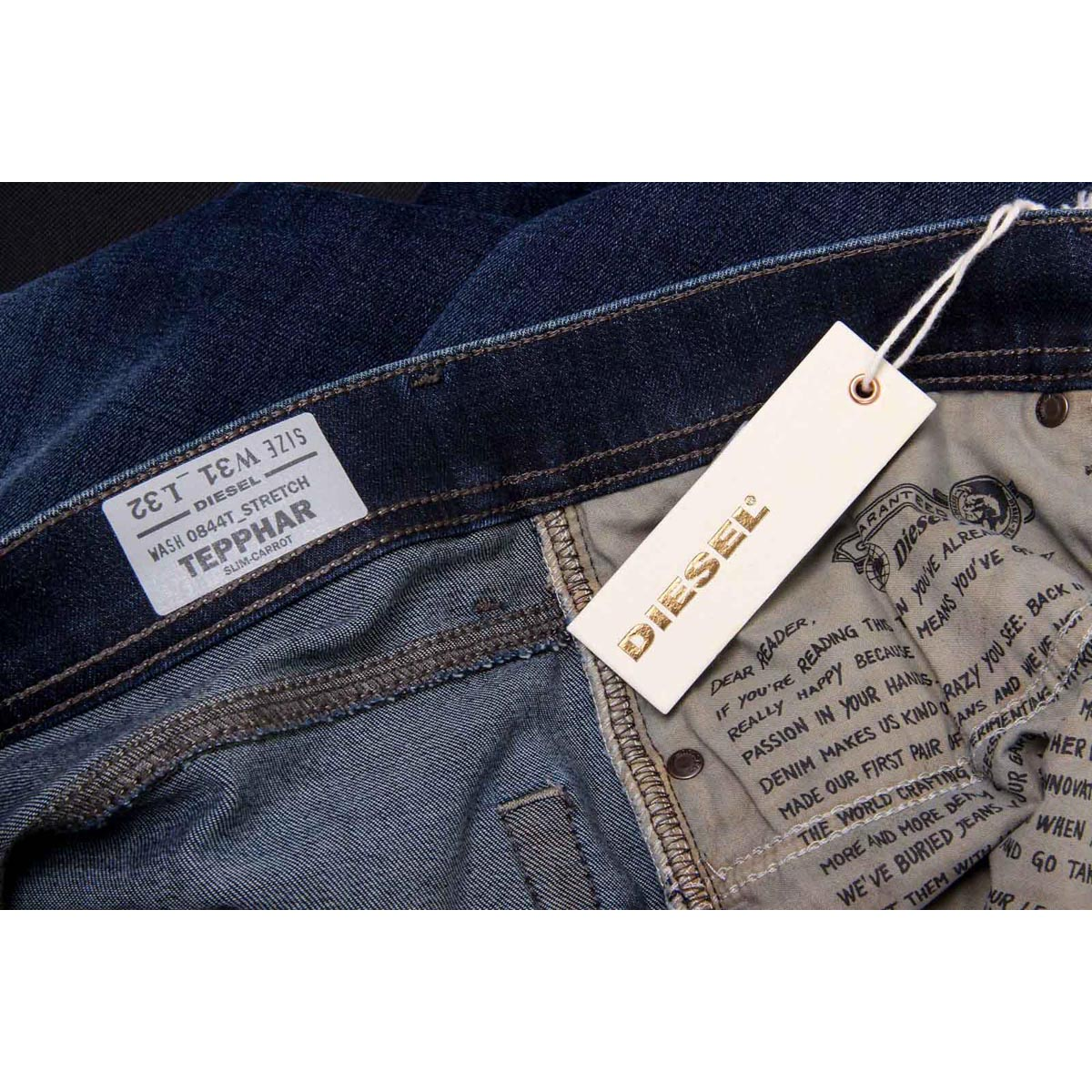 Vaqueros Diesel Hombre TEPPHAR 0844T L.30
