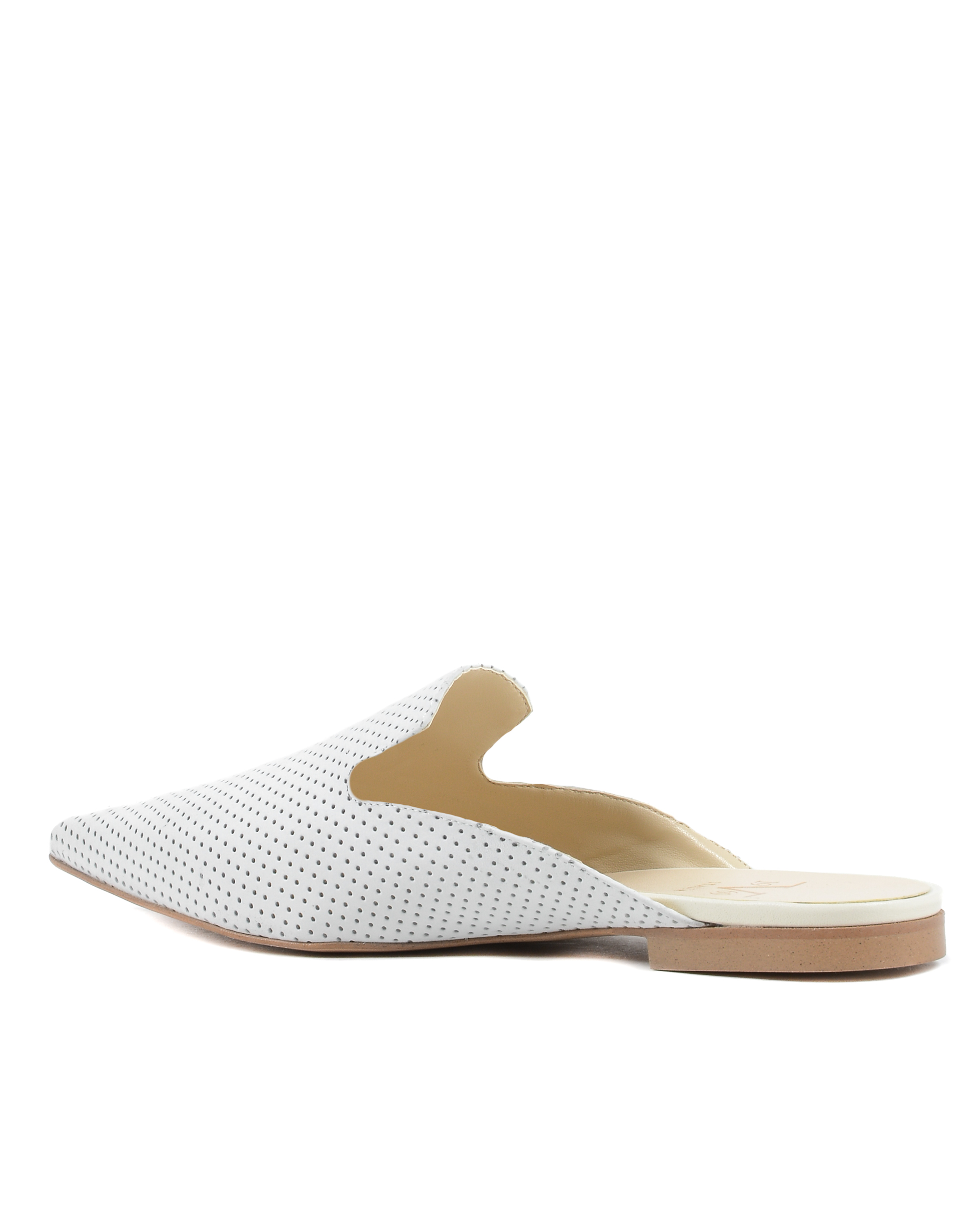 19V69 Italia Sandalias para mujer blancas 4747 SABOT TRAF SILK GESSO