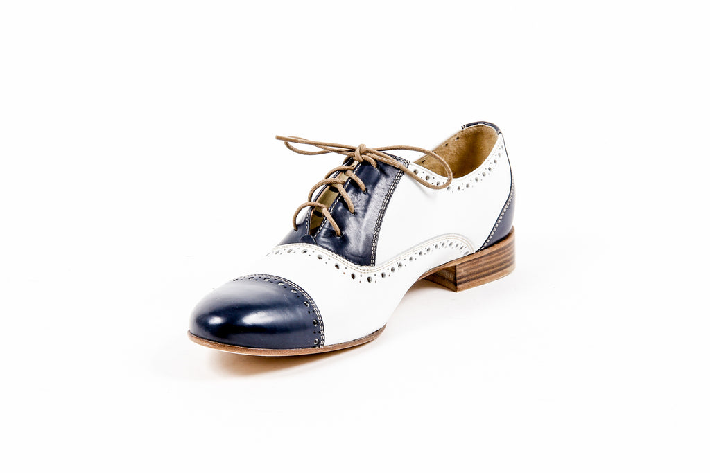 Kiton Brogue Mujer D35803 VINAP BLEU PRESTIGE BIANCO