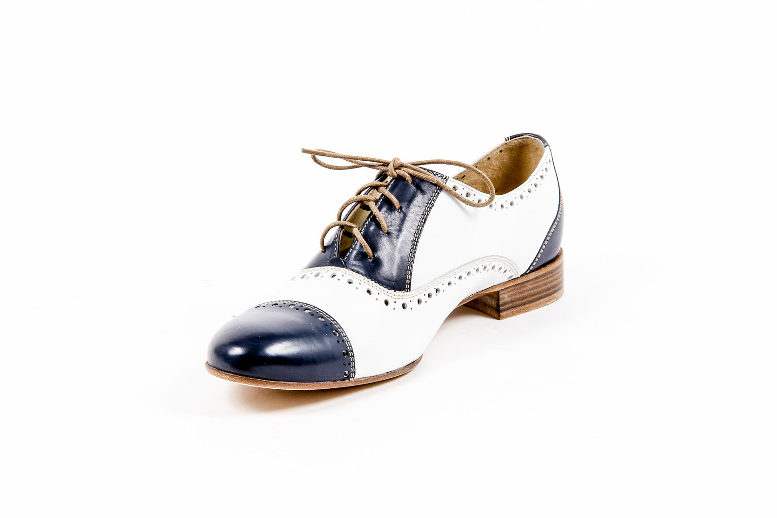 Kiton Brogue Mujer D35803 VINAP BLEU PRESTIGE BIANCO