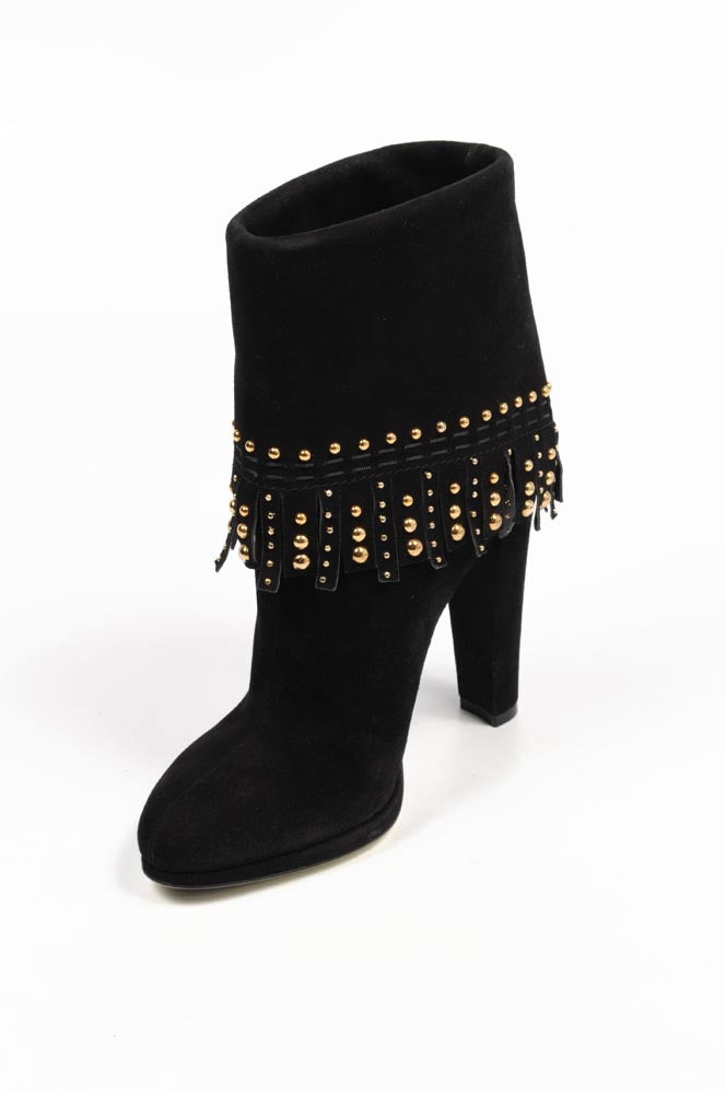 Botín de mujer Sebastian Milano S3982 CAMOSCIO ML NERO