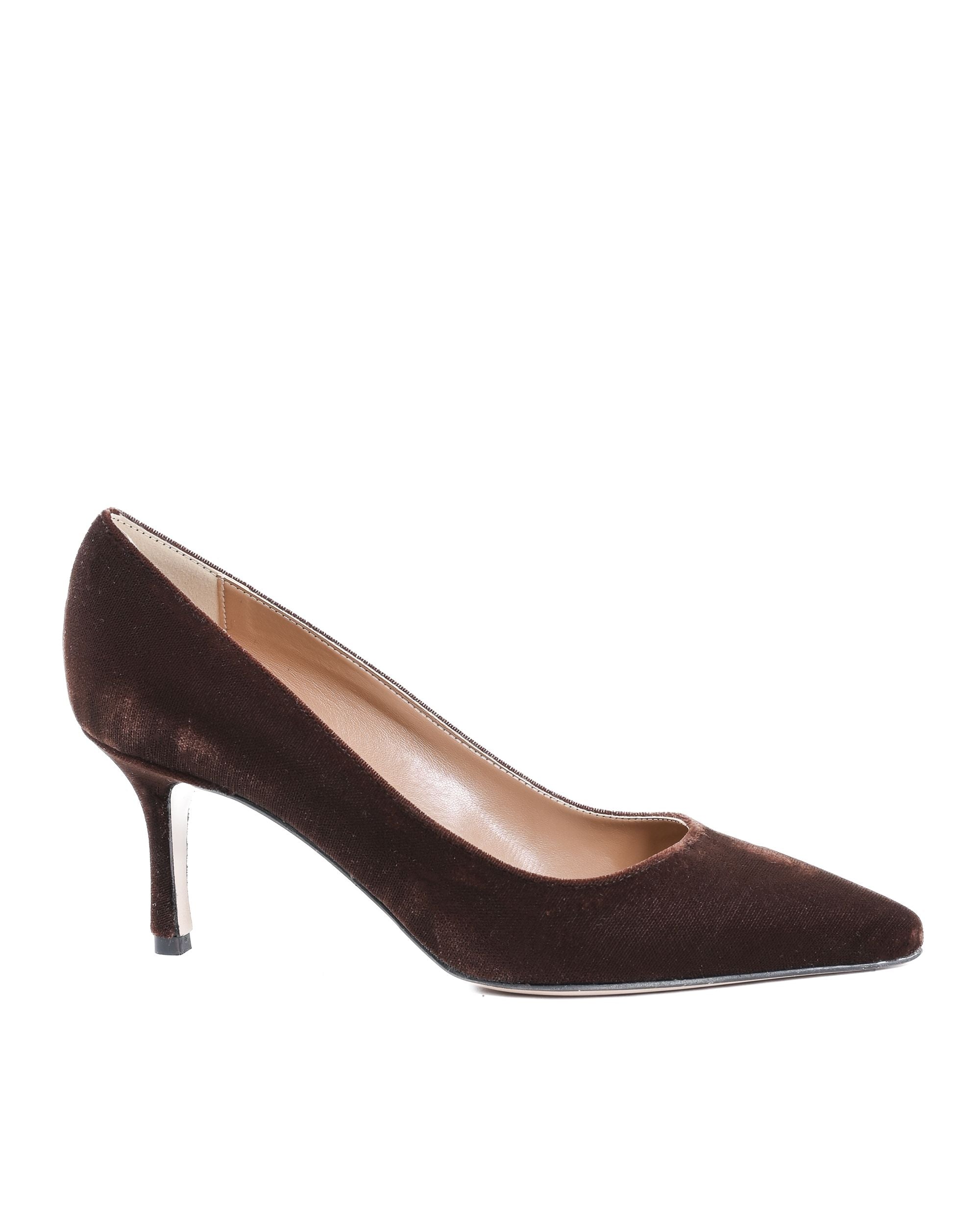 19V69 Italia Zapatos de salón para mujer marrón oscuro INES65 VELLUTO T.MORO
