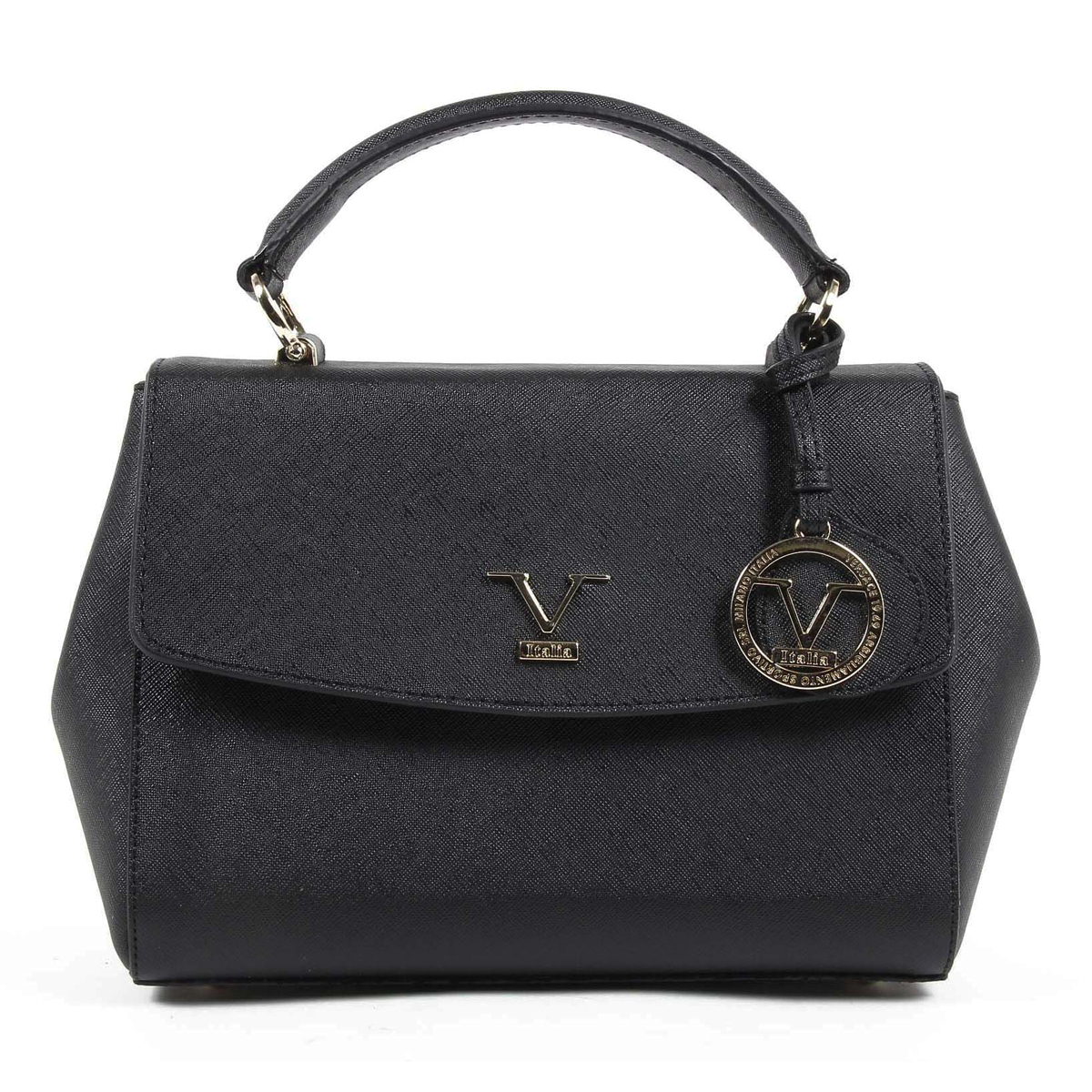 Bolso de mano para mujer V 1969 Italia VE09 NEGRO