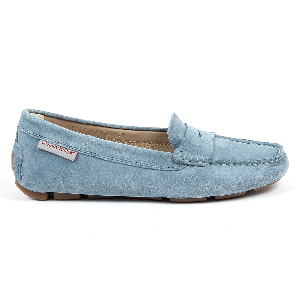 Andrew Charles Mocasín para mujer Azul Claro MAX