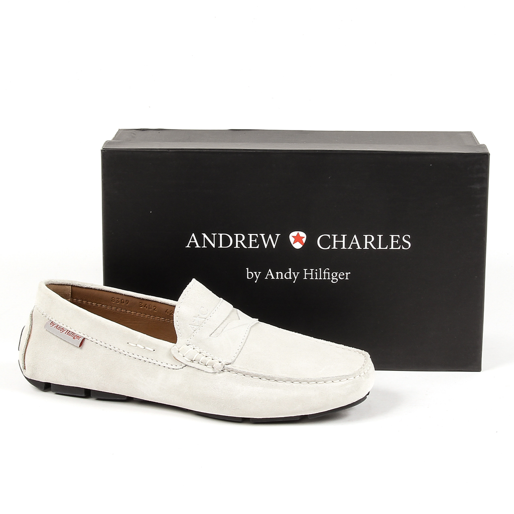 Mocasín Andrew Charles para hombre gris claro JACKSON