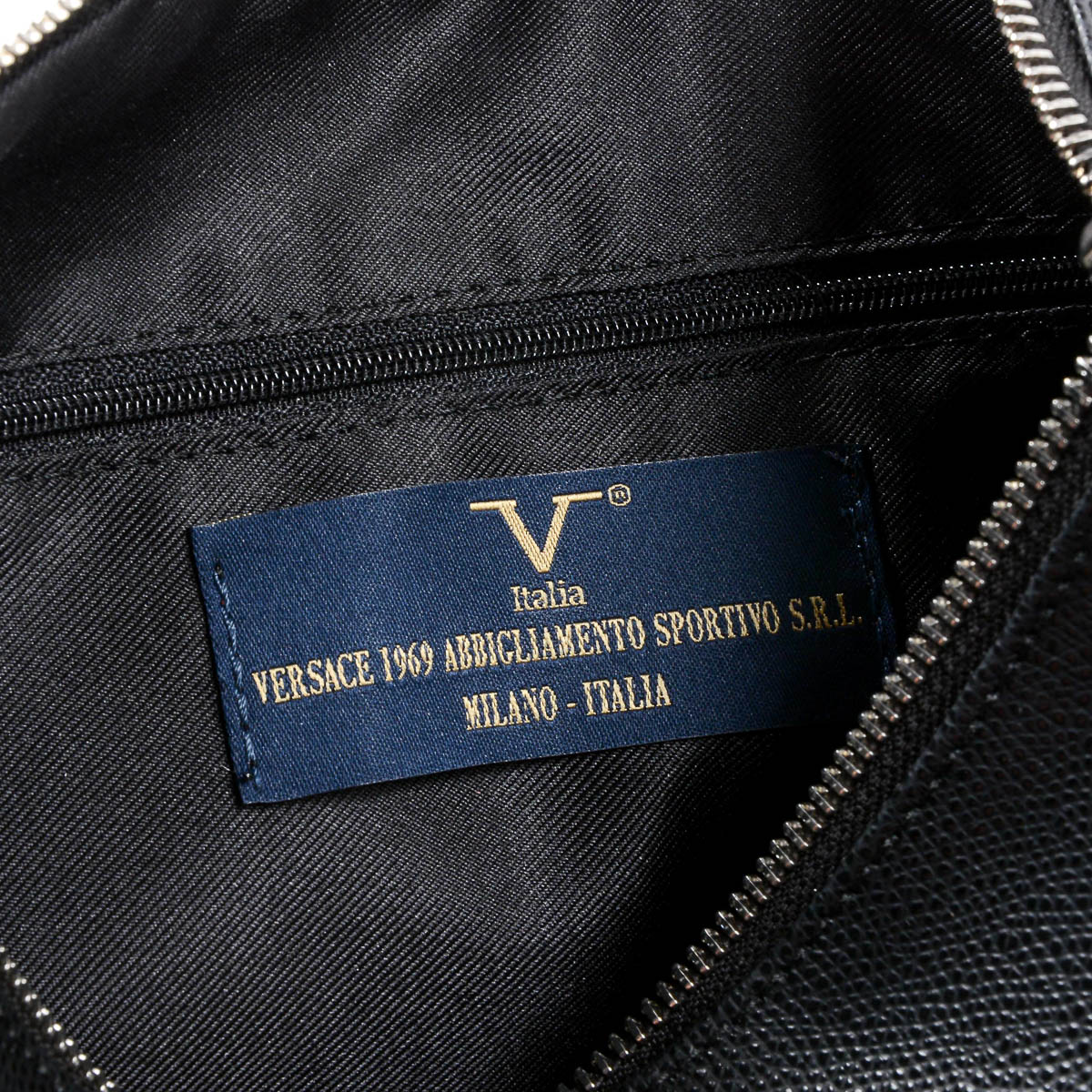 Bolso de mano para mujer V 1969 Italia negro PECHINO