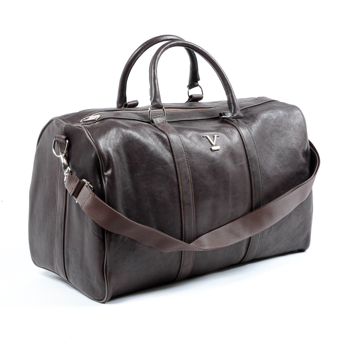 Bolso deportivo para hombre V 1969 Italia marrón BERLINO