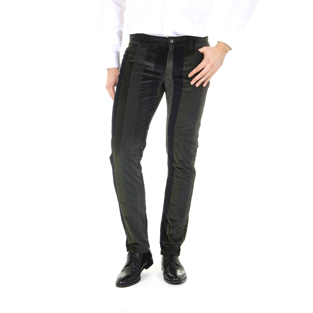 Pantalones Dolce & Gabbana para hombre Stretch 16 Mixed Velvet Patchwork G4P4CX G9V40 S9000