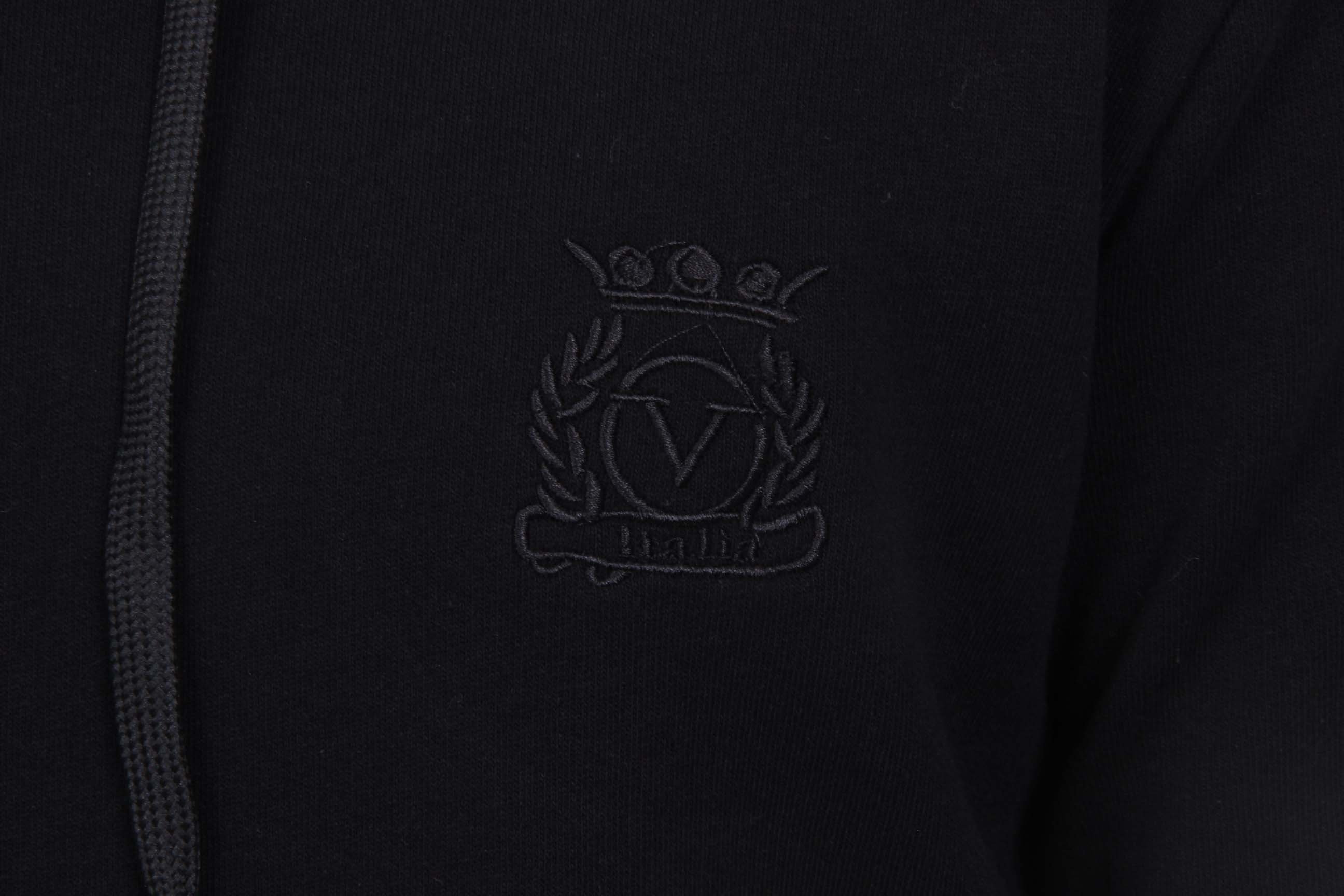 Sudadera con capucha V 1969 Italia para hombre ART. 4467 NEGRO